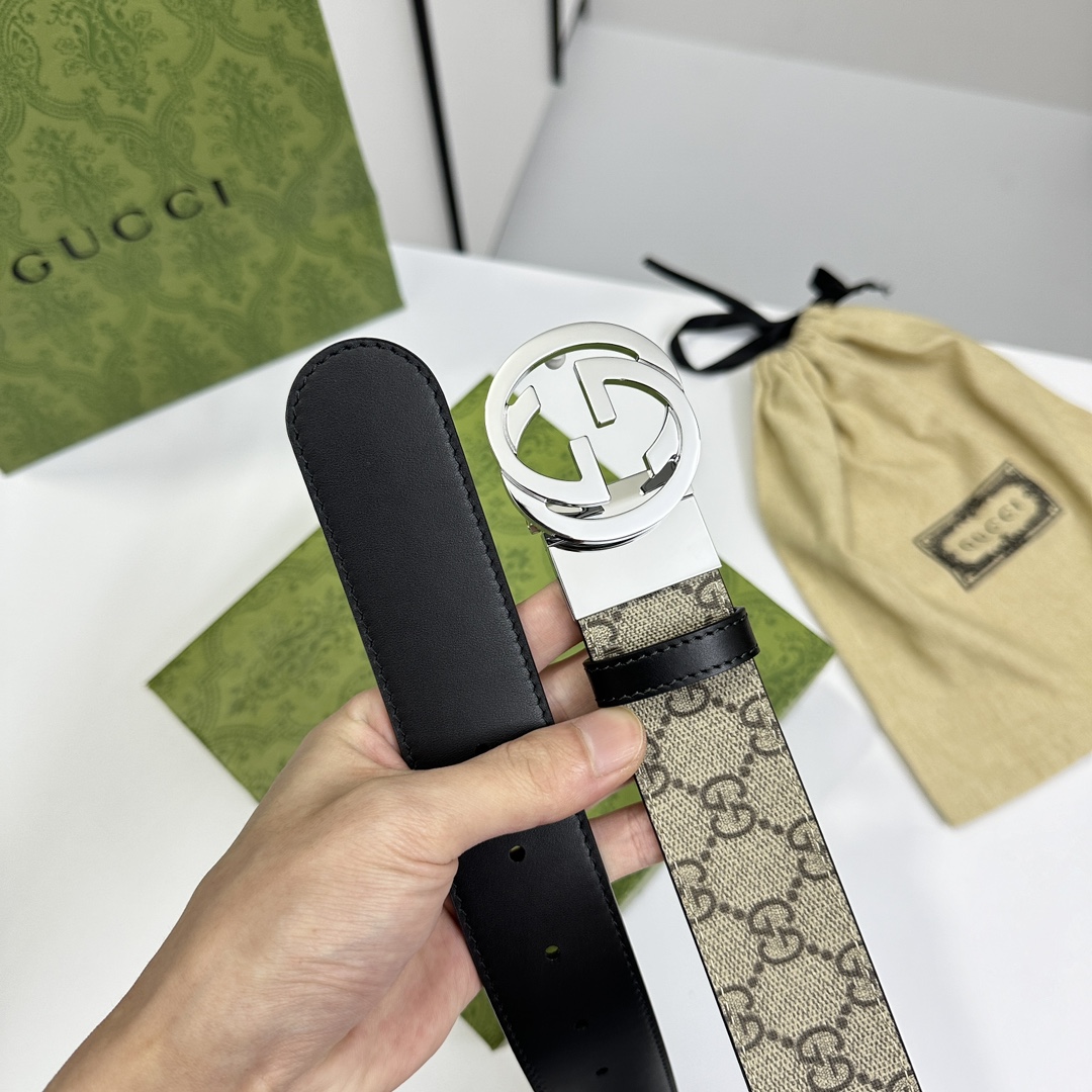Gucci Basic Belt Cow Leather S-m