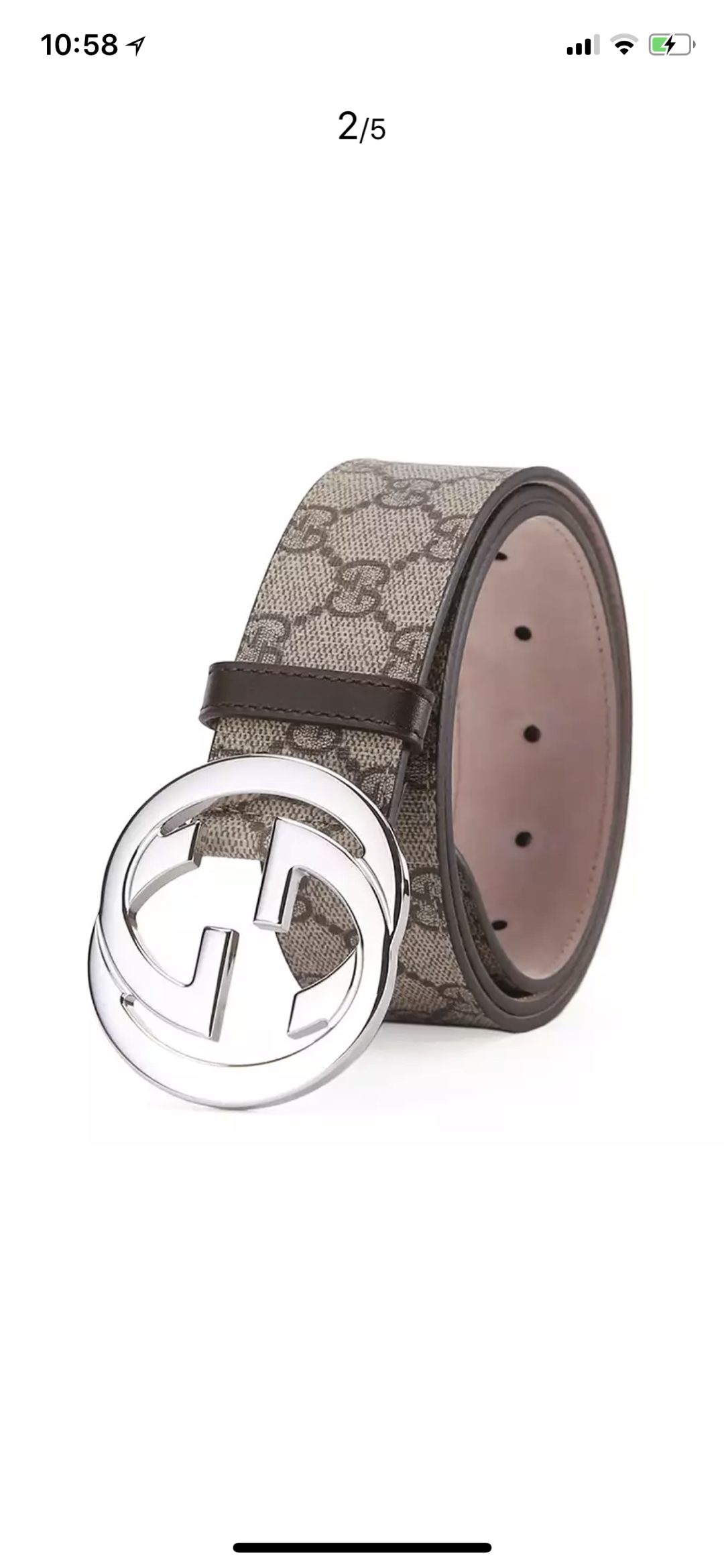Gucci Male Basic Belt Beige