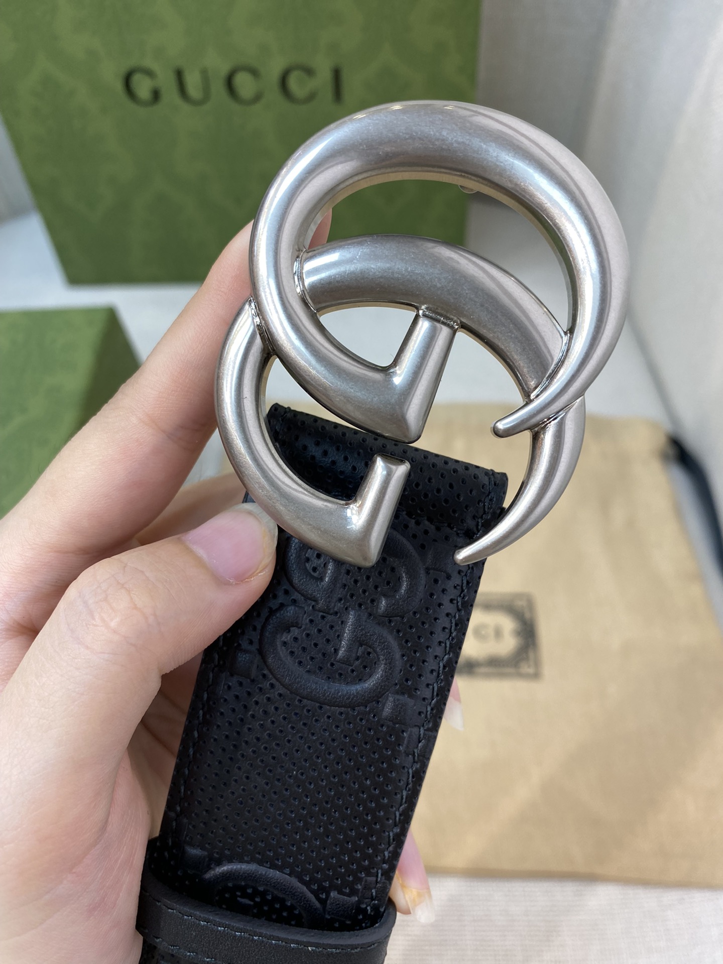 Gucci Basic Belt Cow Leather M