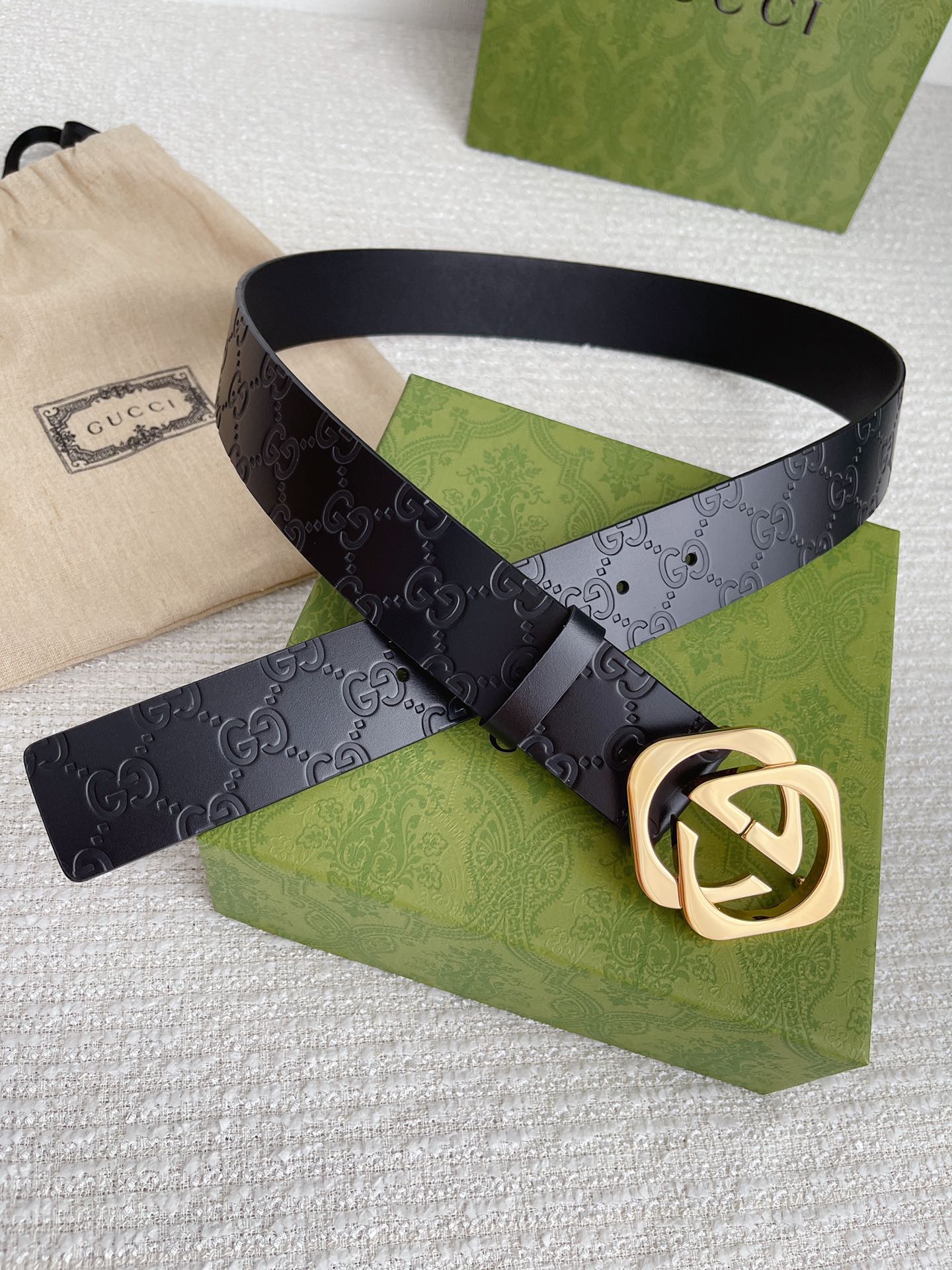 Gucci Male Leather Belt 38mm