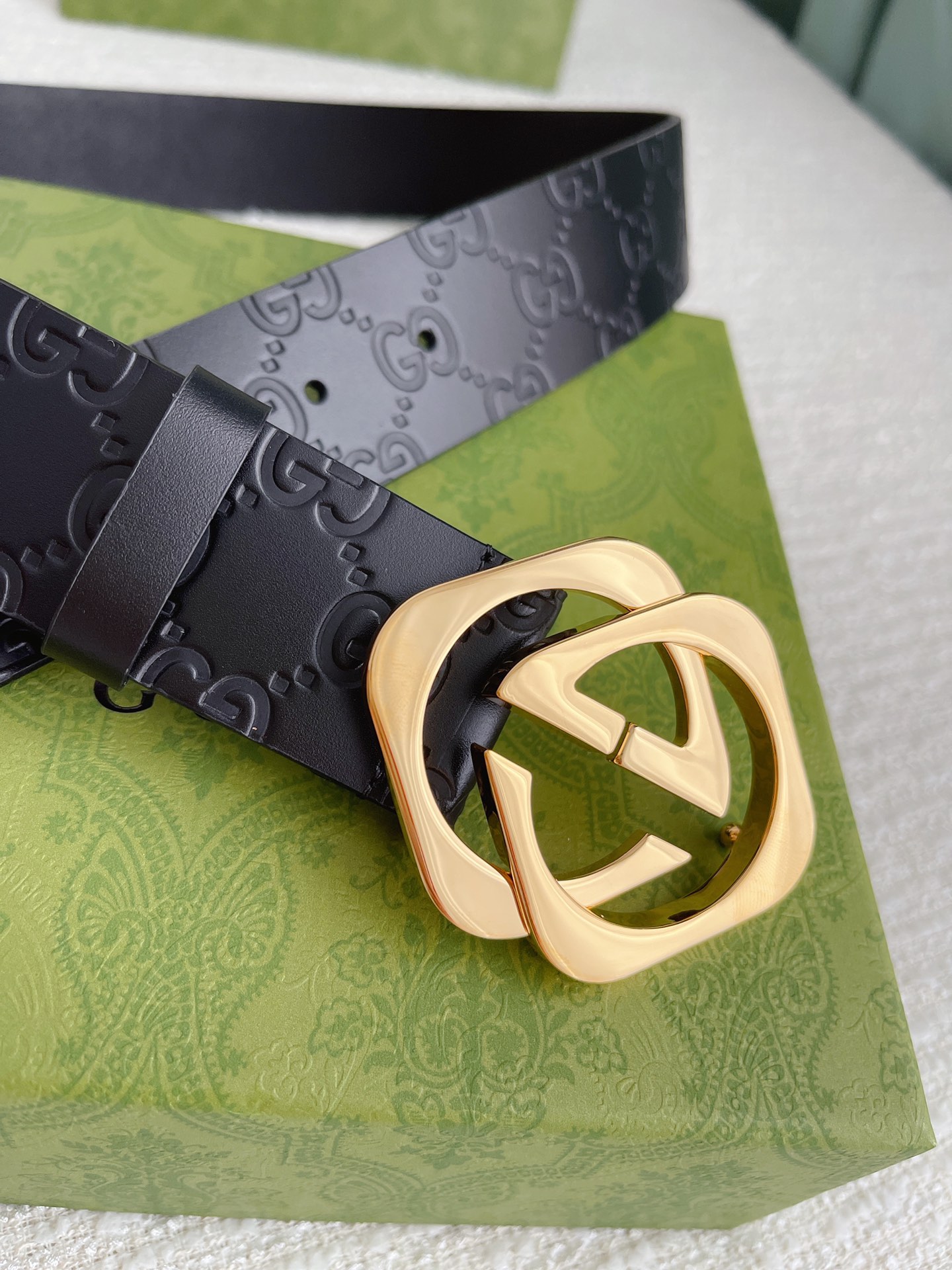 Gucci Male Leather Belt 38mm