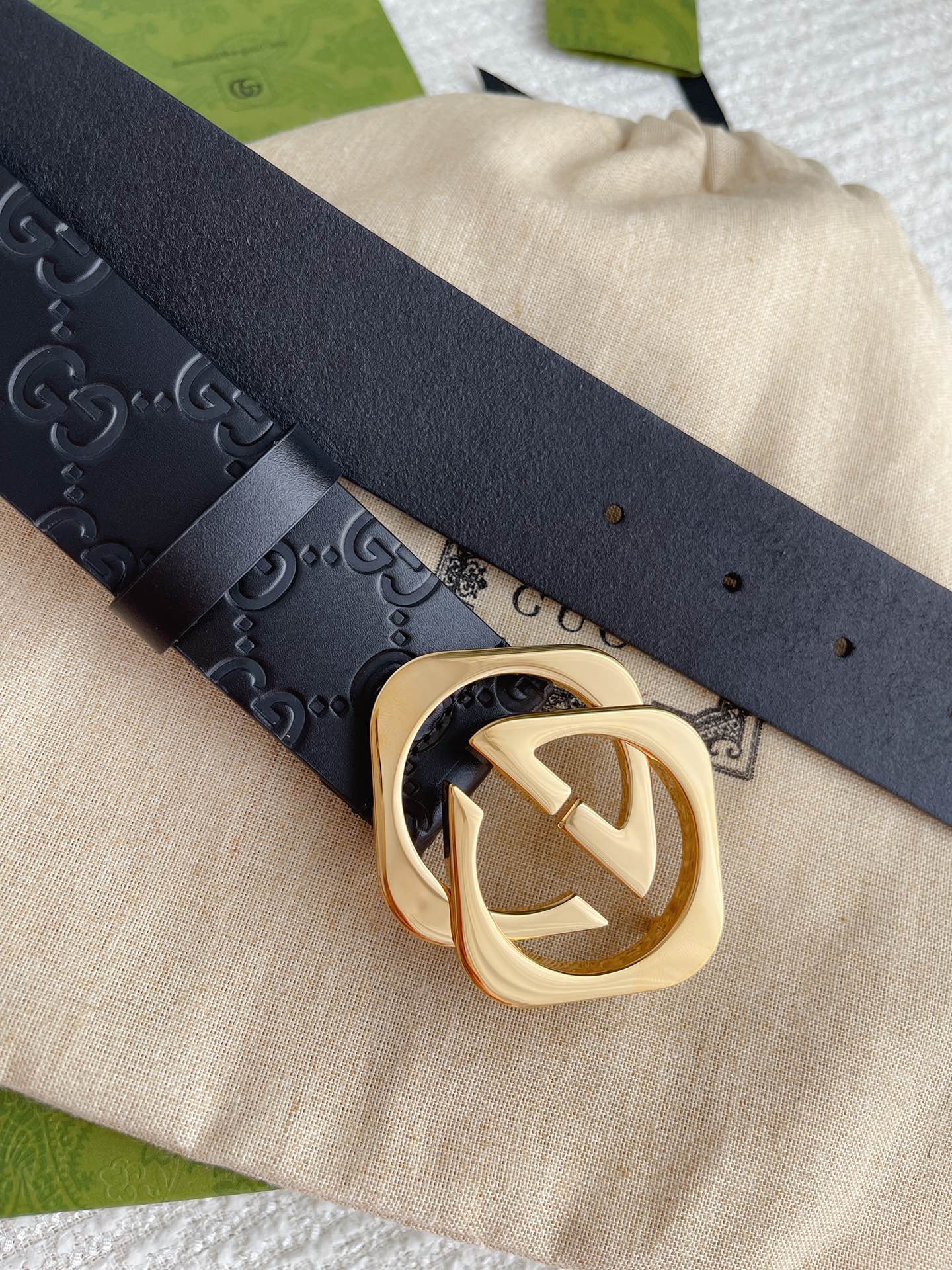 Gucci Male Leather Belt 38mm