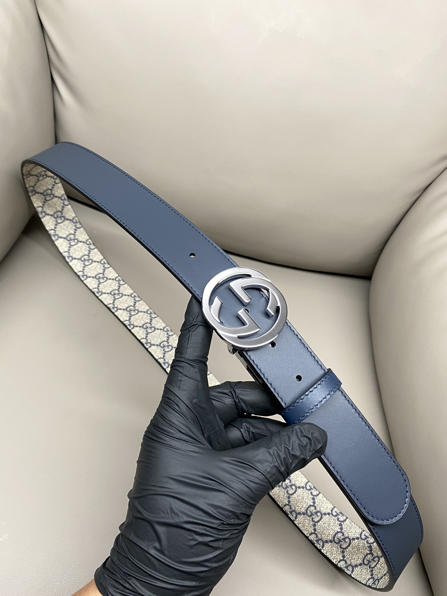 Gucci Basic Belt Cow Leather Waterproof