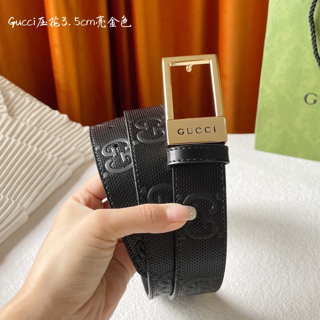 Gucci Basic Belt Cow Leather M