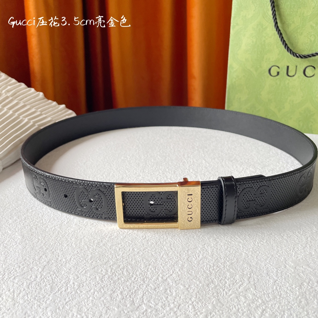 Gucci Basic Belt Cow Leather M