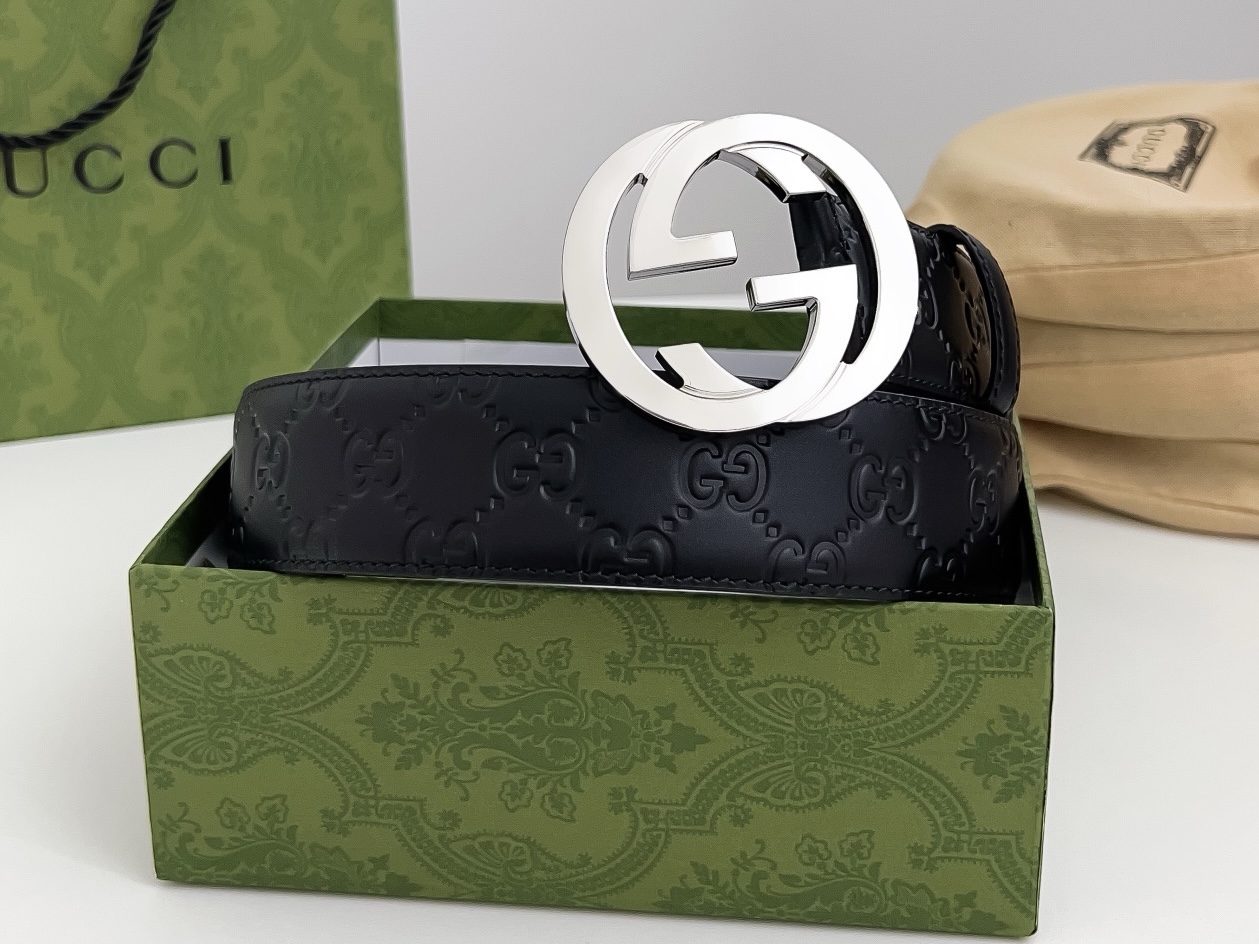 Gucci Basic Belt Cow Leather S-m