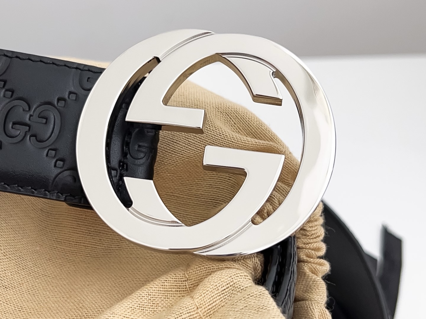 Gucci Basic Belt Cow Leather S-m