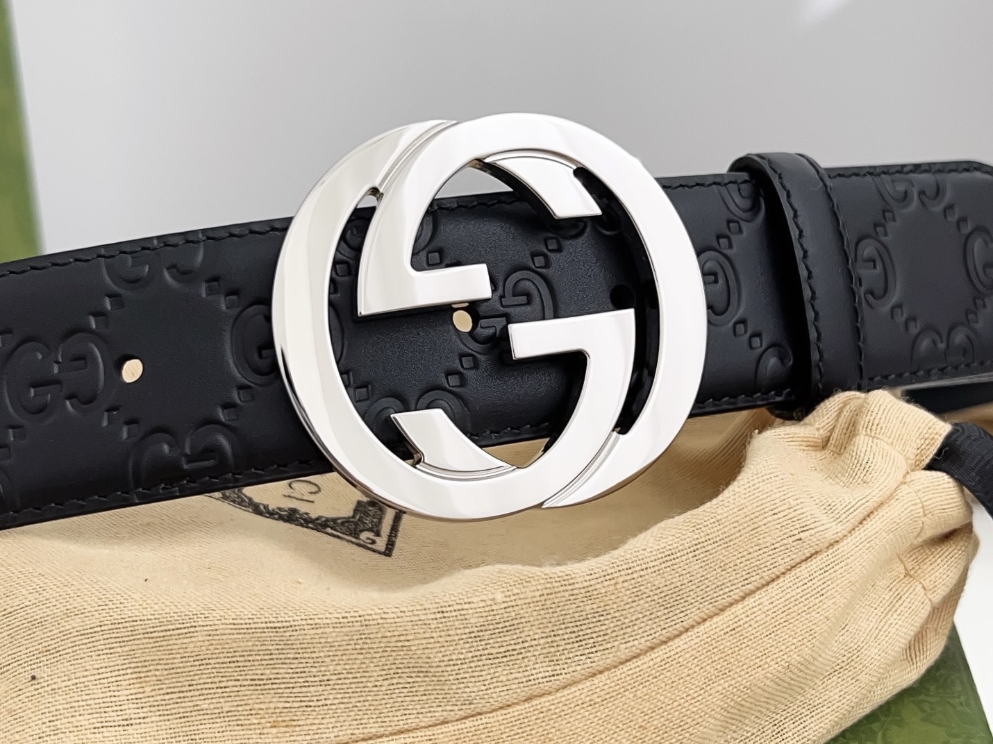Gucci Basic Belt Cow Leather S-m