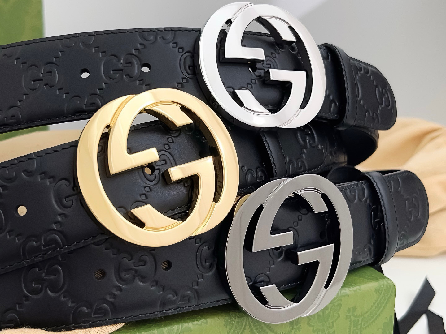 Gucci Basic Belt Cow Leather S-m