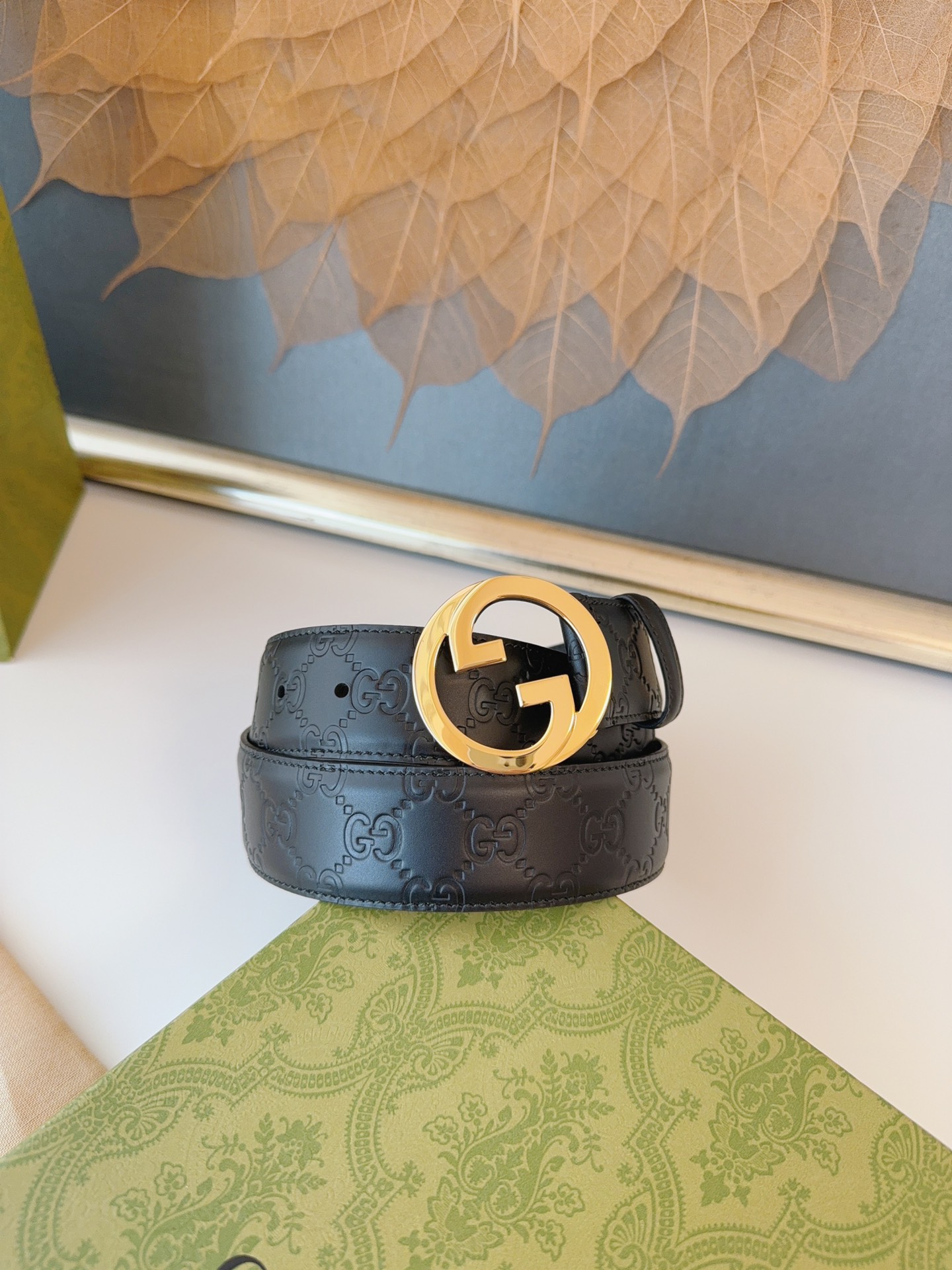 Gucci Basic Belt Cow Leather S-m