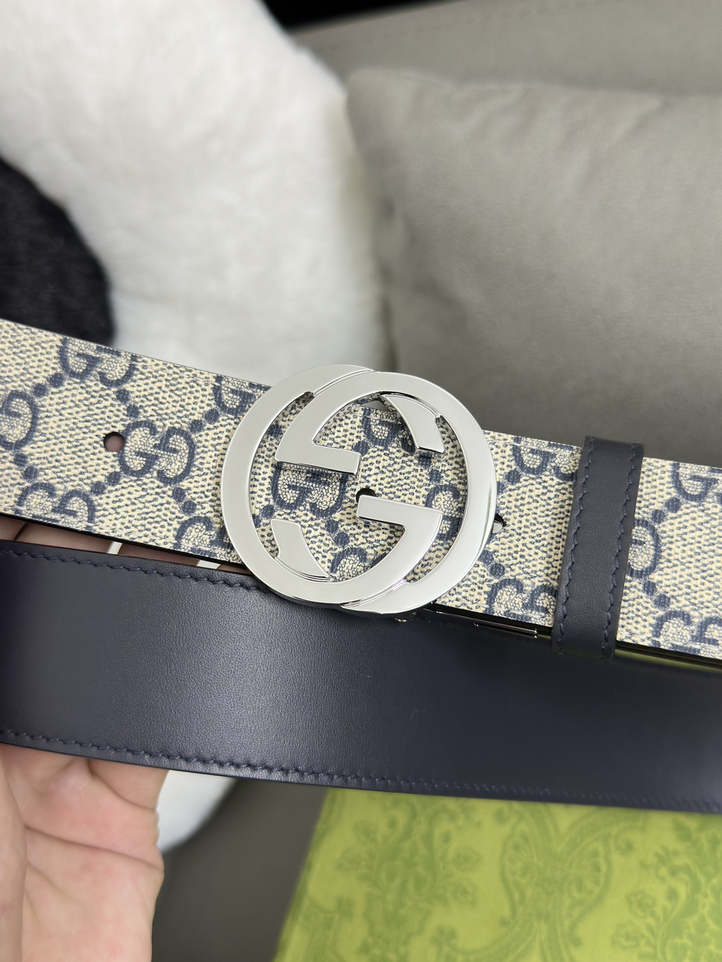 Gucci Basic Belt Canvas Black S-m