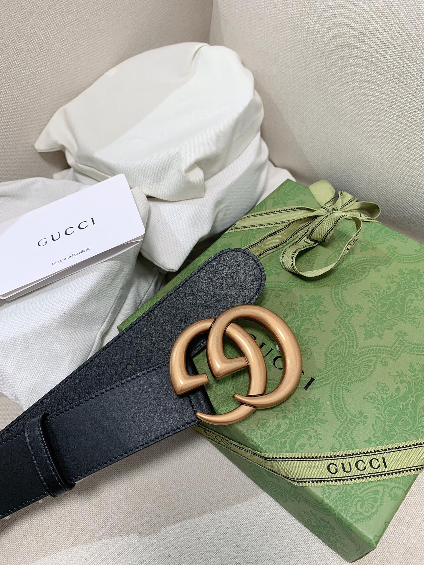 Gucci Male Basic Belt Cow Leather