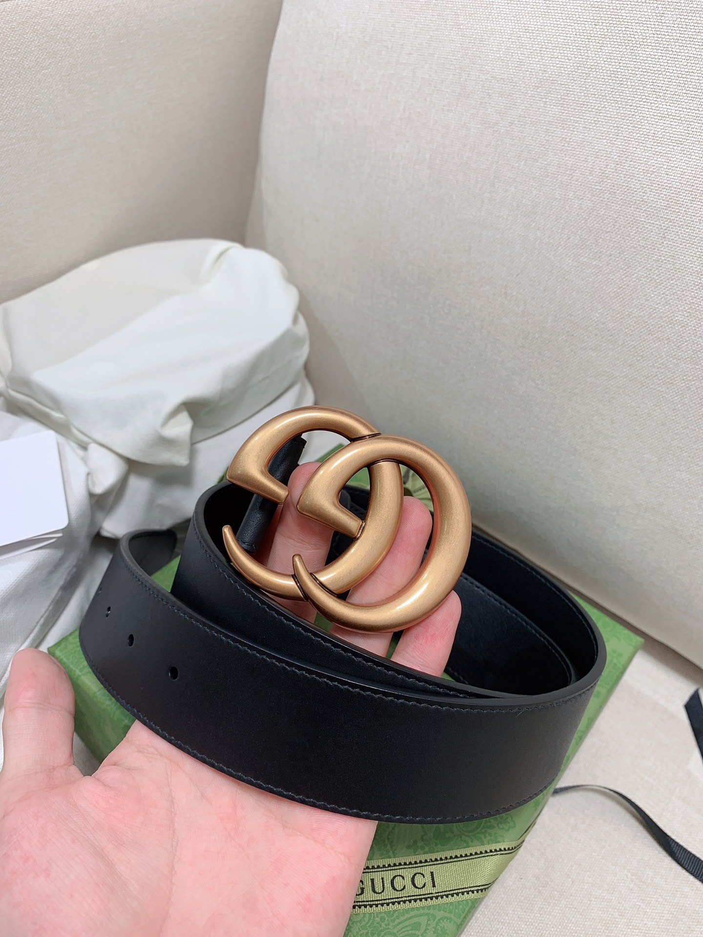 Gucci Male Basic Belt Cow Leather