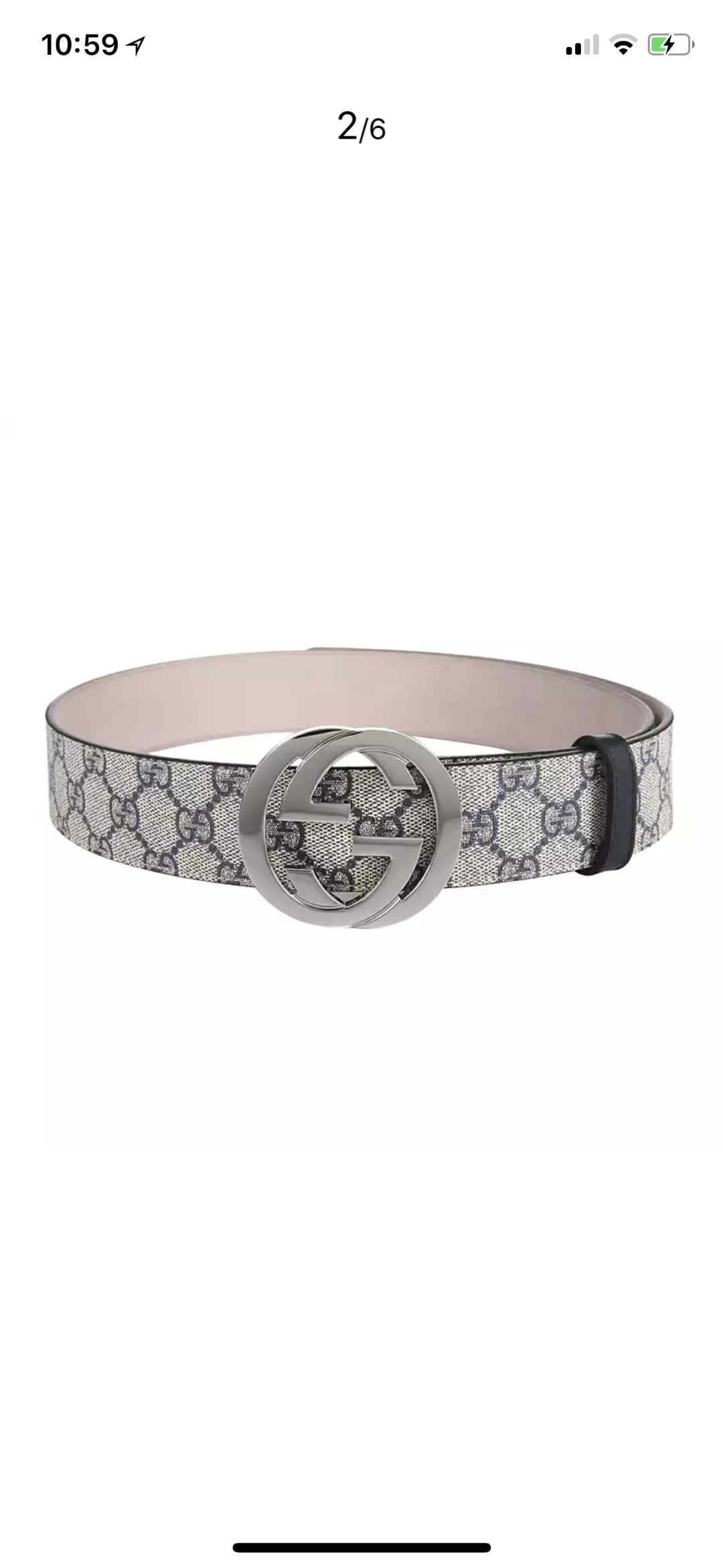 Gucci Male Leather Belt Blue