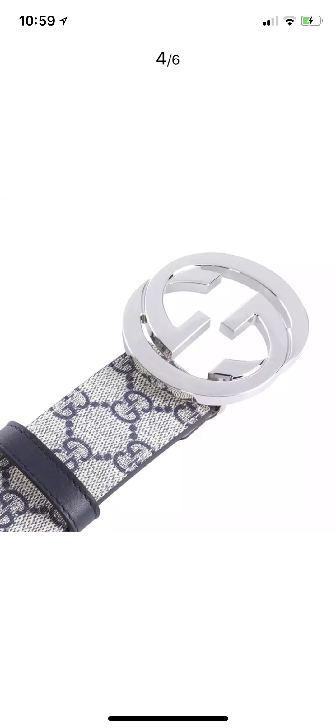 Gucci Male Leather Belt Blue