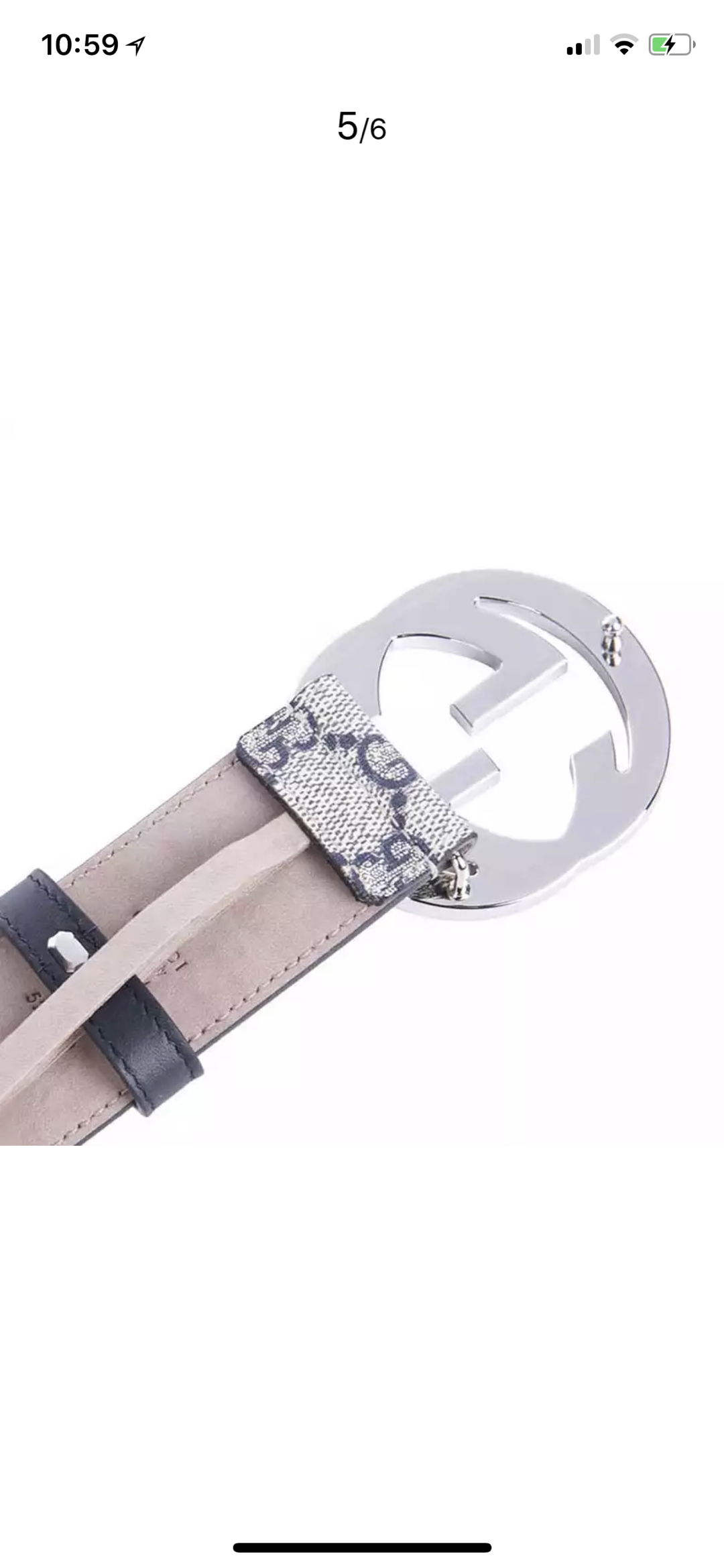 Gucci Male Leather Belt Blue