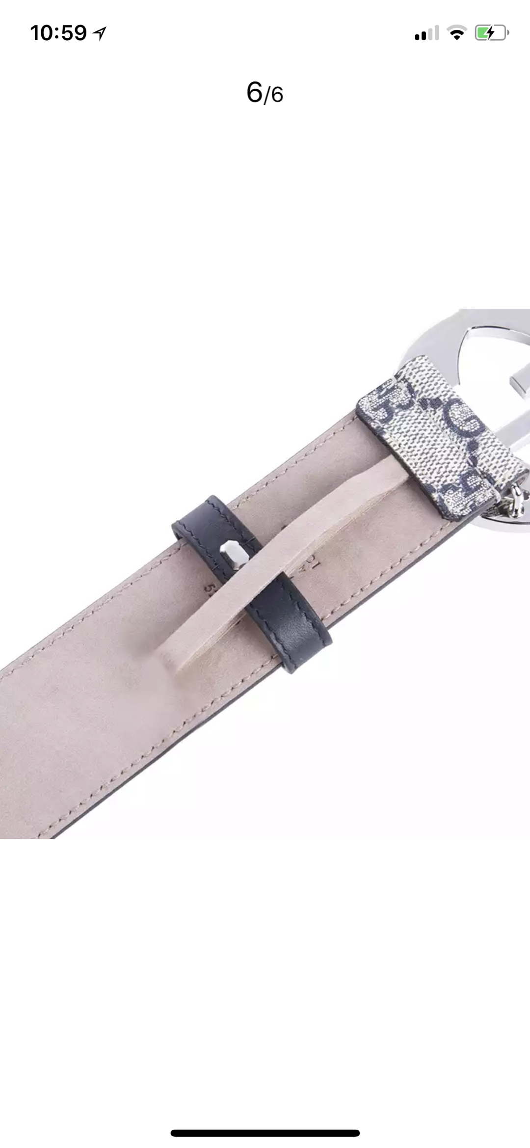 Gucci Male Leather Belt Blue