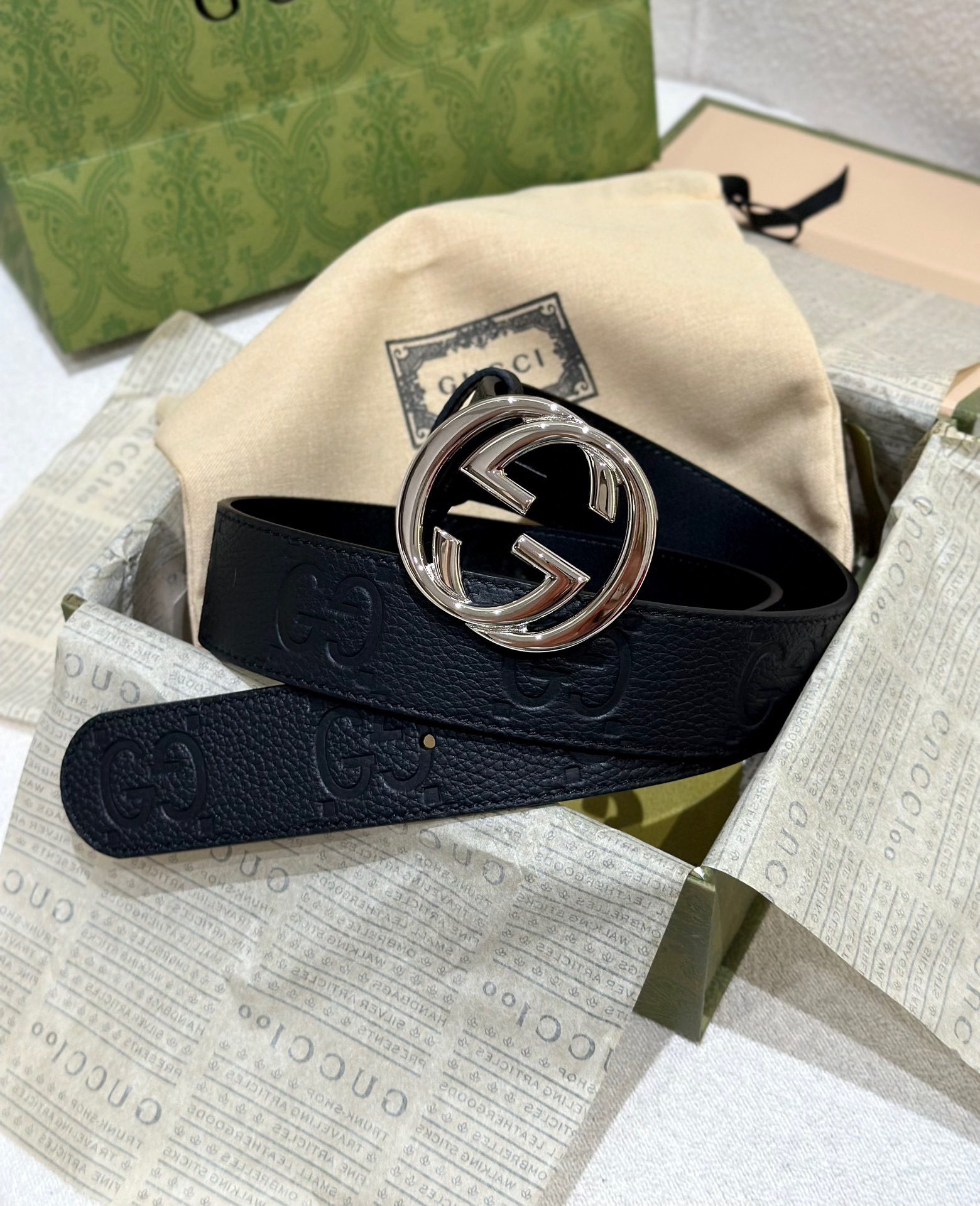 Gucci Basic Belt Cow Leather