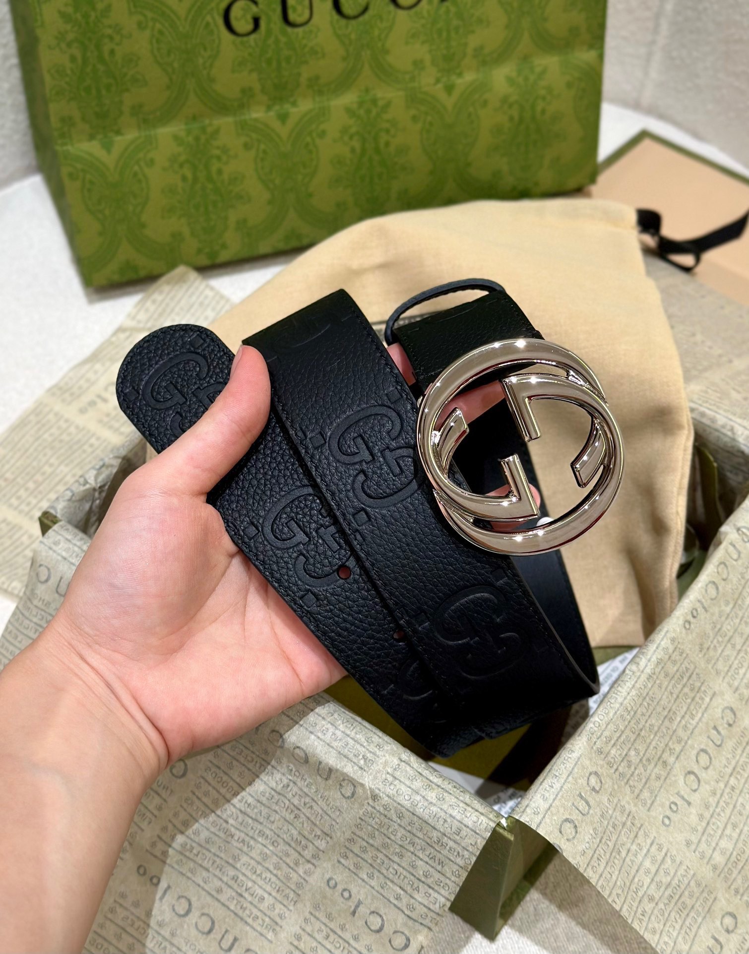 Gucci Basic Belt Cow Leather