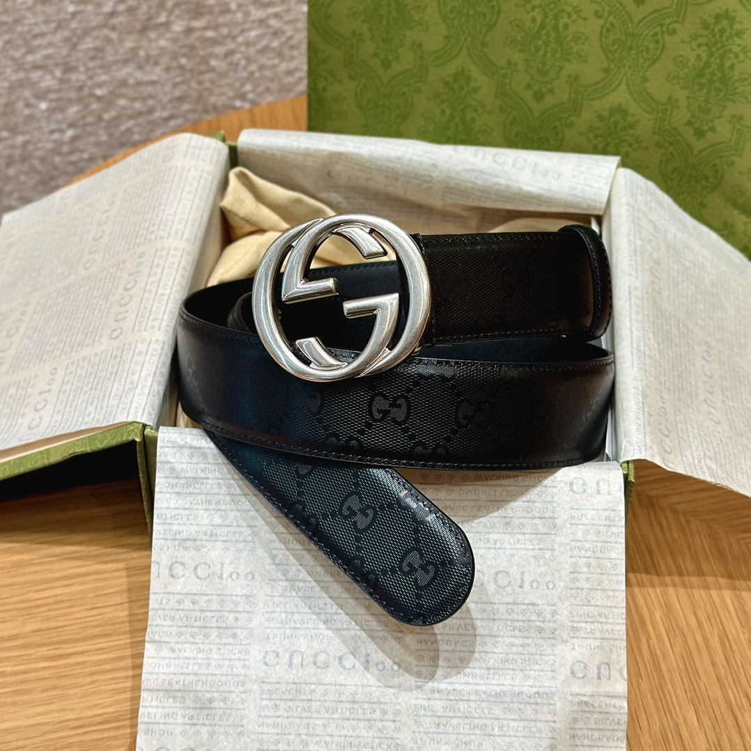 Gucci Male Basic Belt Canvas Black S-m