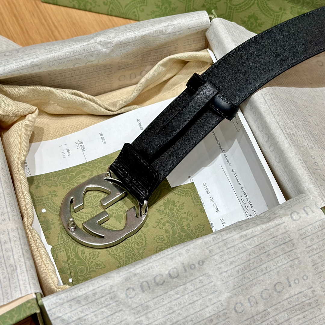 Gucci Male Basic Belt Canvas Black S-m