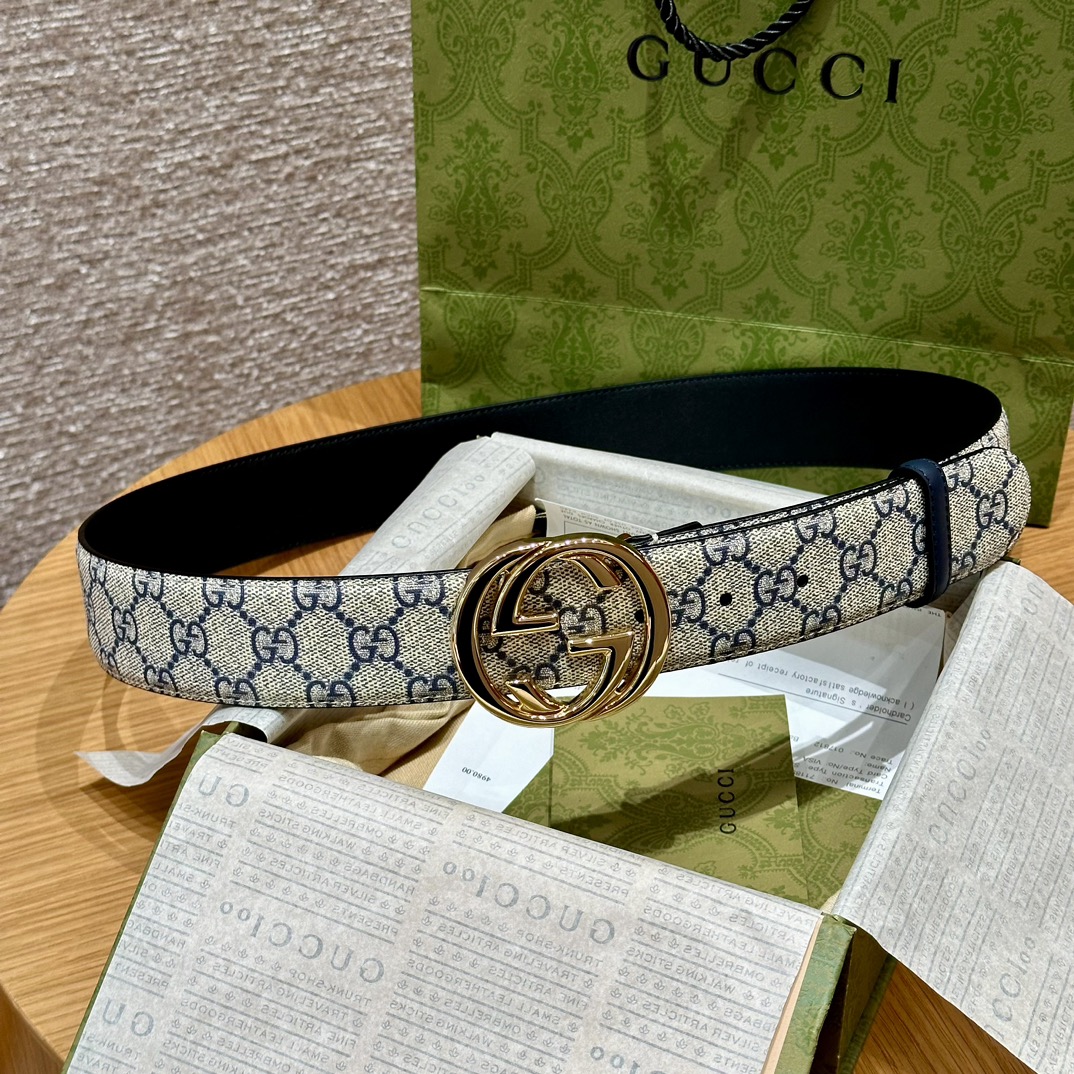 Gucci Male Basic Belt Canvas Black S-m