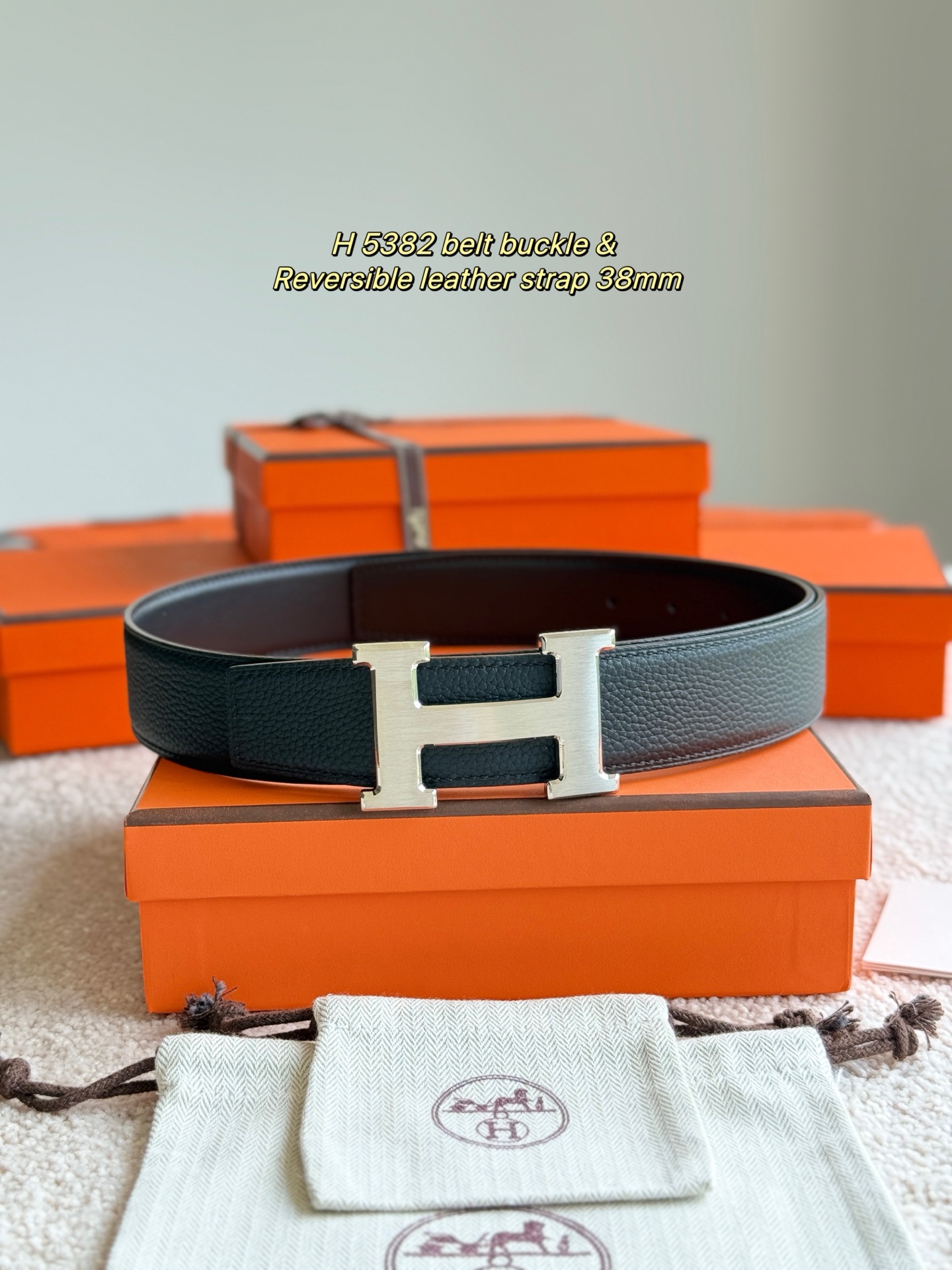 Hermès Male Basic Belt 38mm