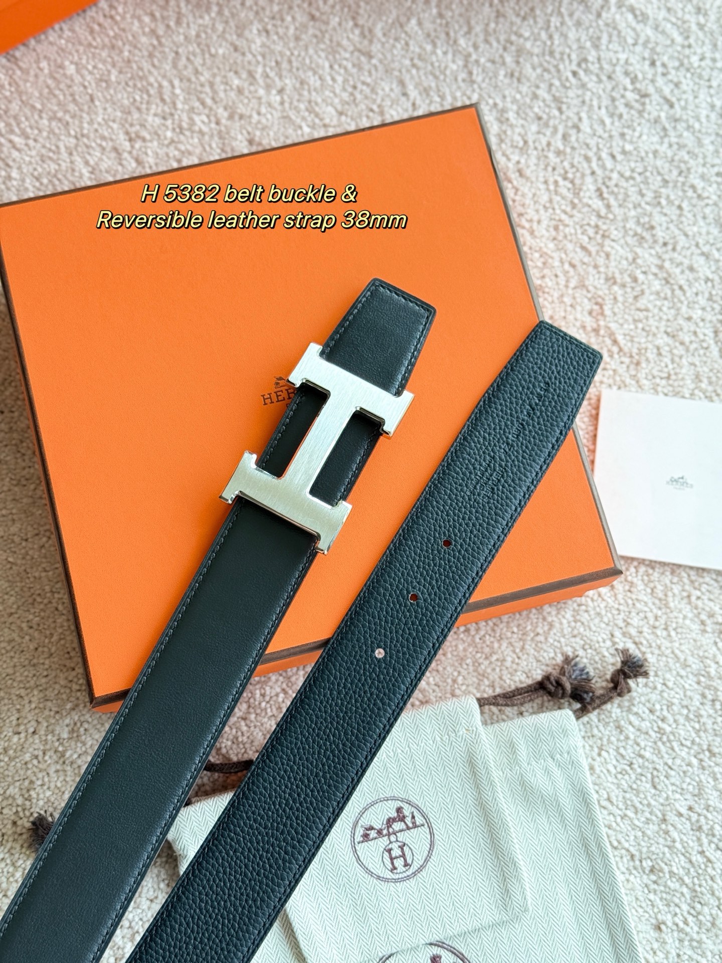 Hermès Male Basic Belt 38mm