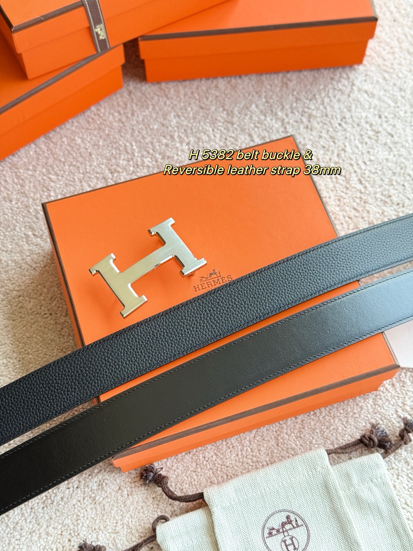Hermès Male Basic Belt 38mm