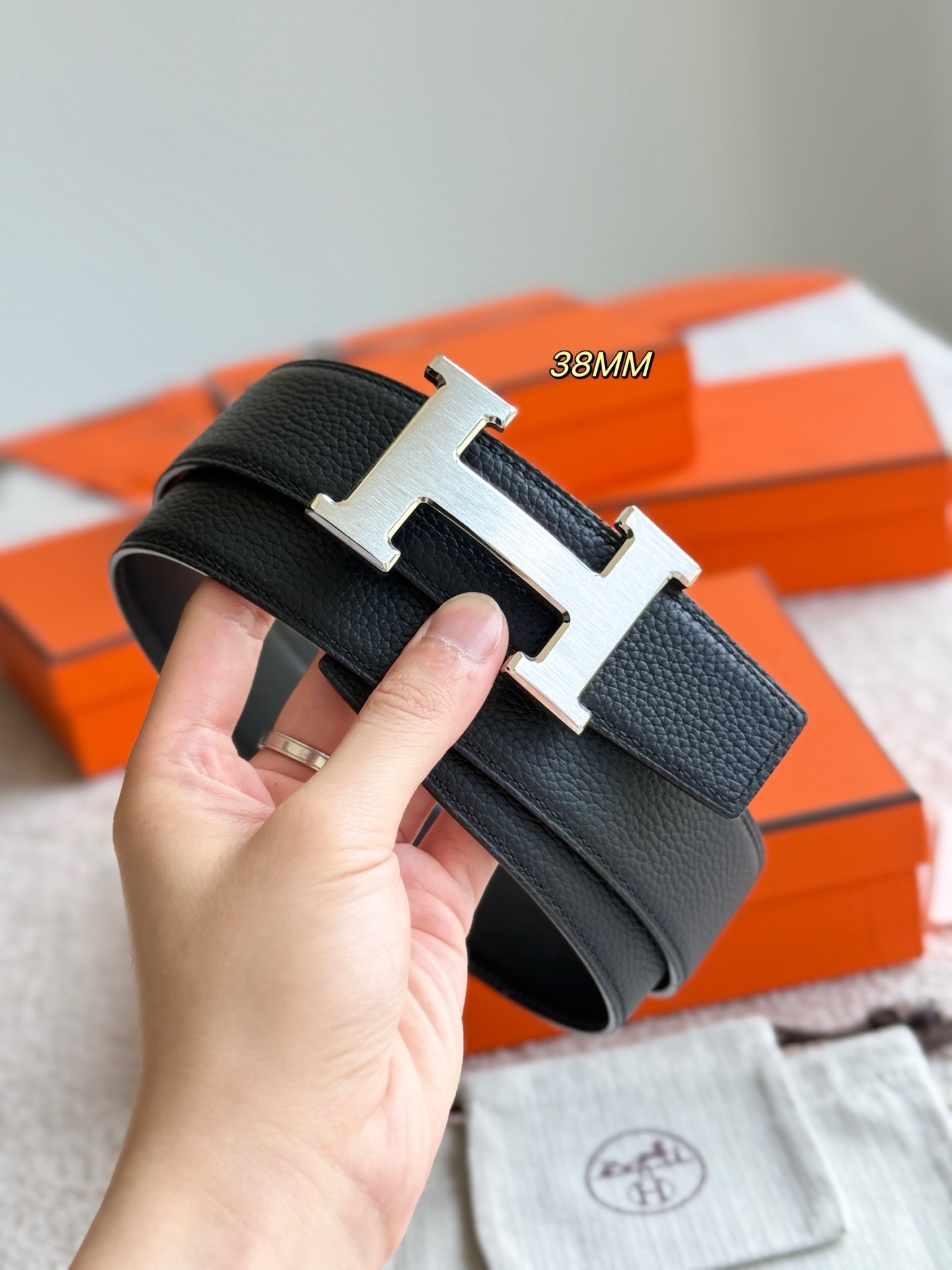 Hermès Male Basic Belt 38mm