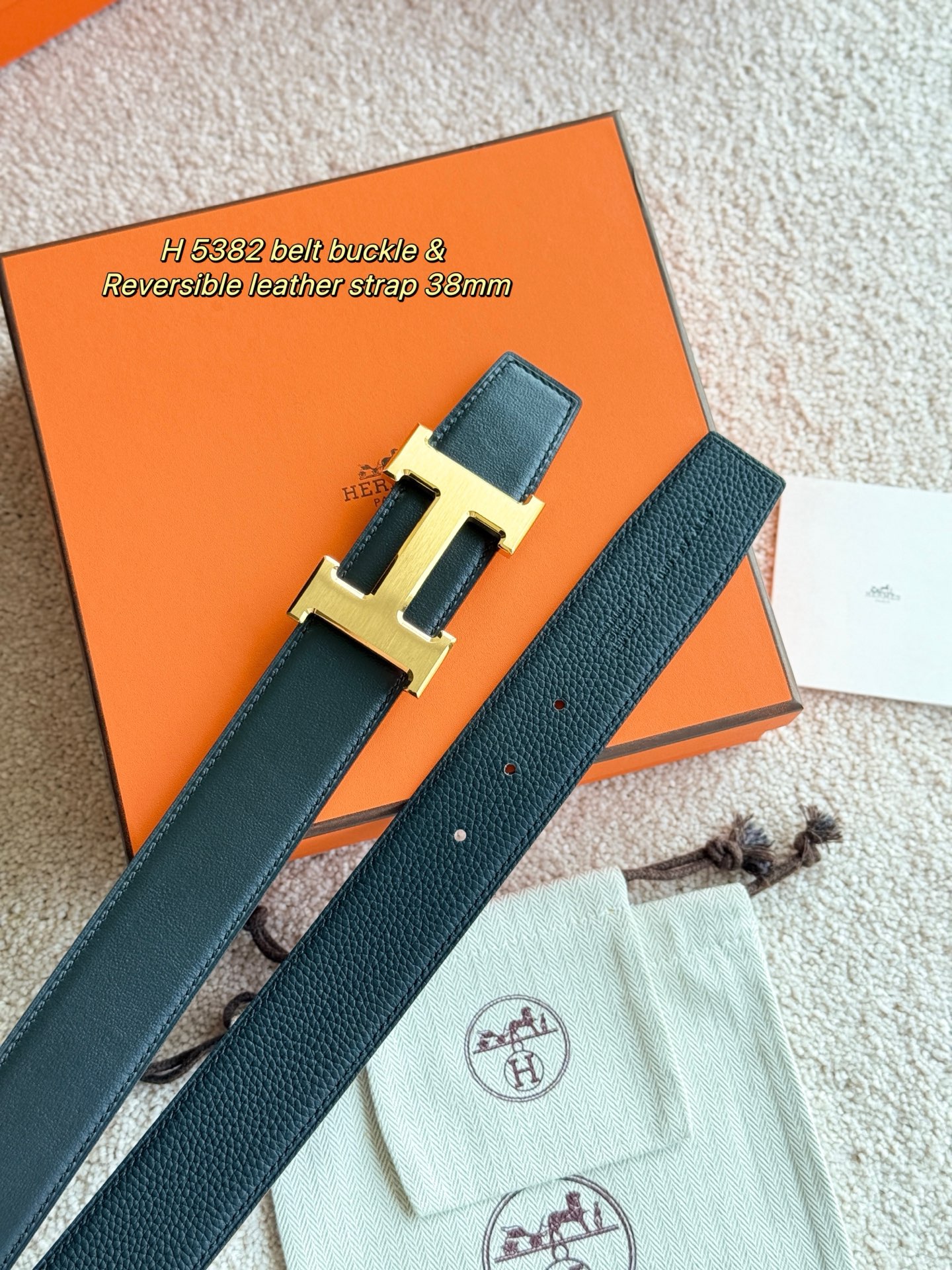 Hermès Male Basic Belt 38mm
