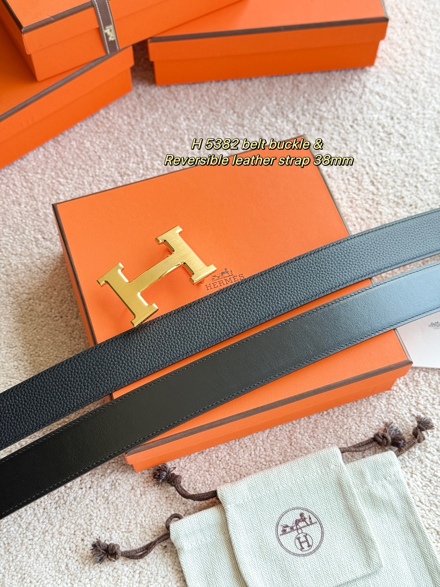 Hermès Male Basic Belt 38mm