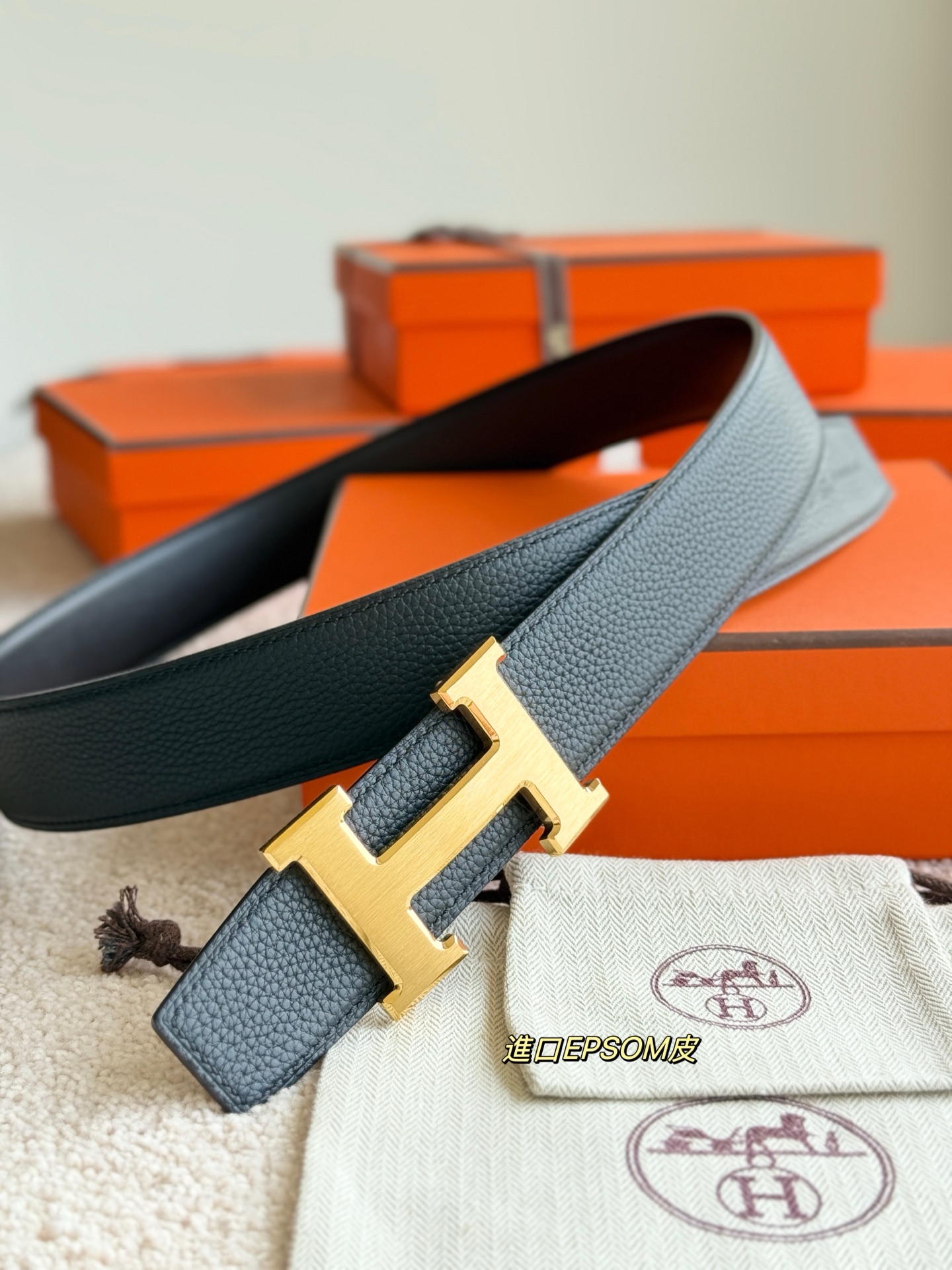 Hermès Male Basic Belt 38mm