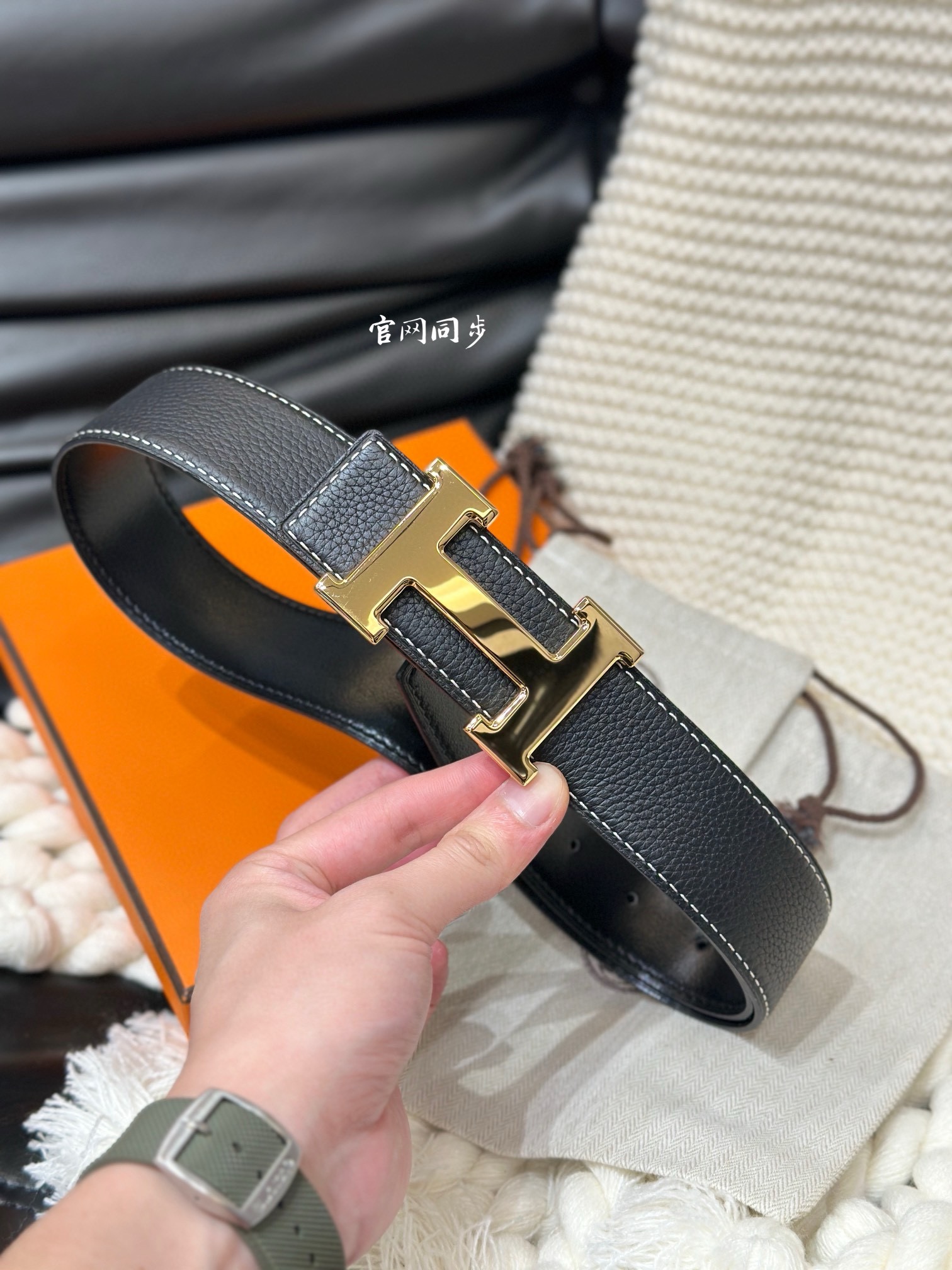 Hermès Basic Belt Cow Leather 38mm-s-m-l