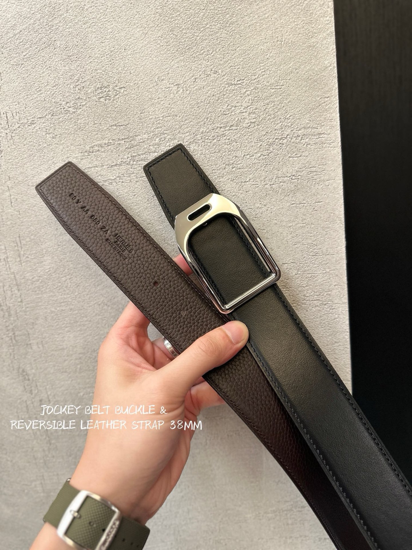 Basic Belt Top Grain Leather 38cm