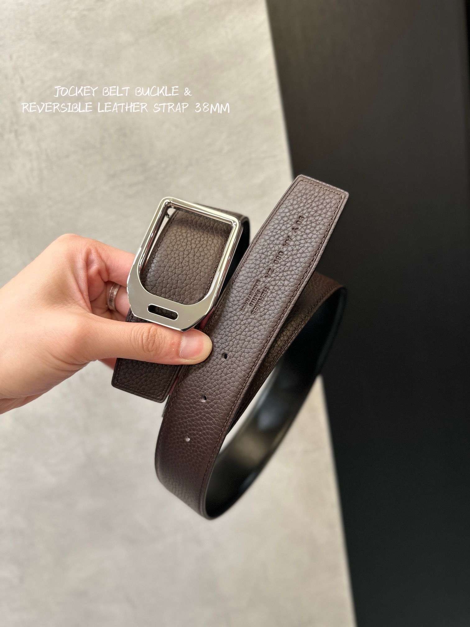 Basic Belt Top Grain Leather 38cm