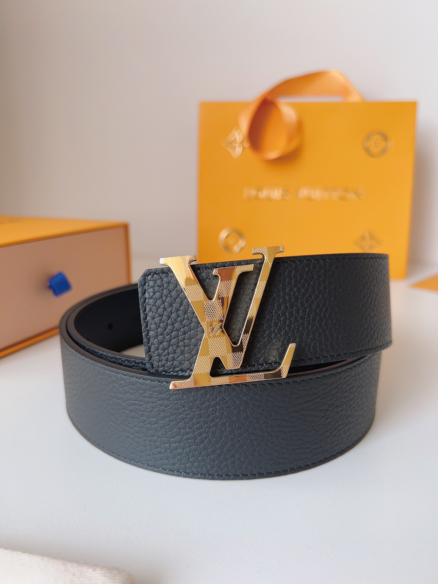Louis Vuitton Male Basic Belt Cow Leather S-m-l