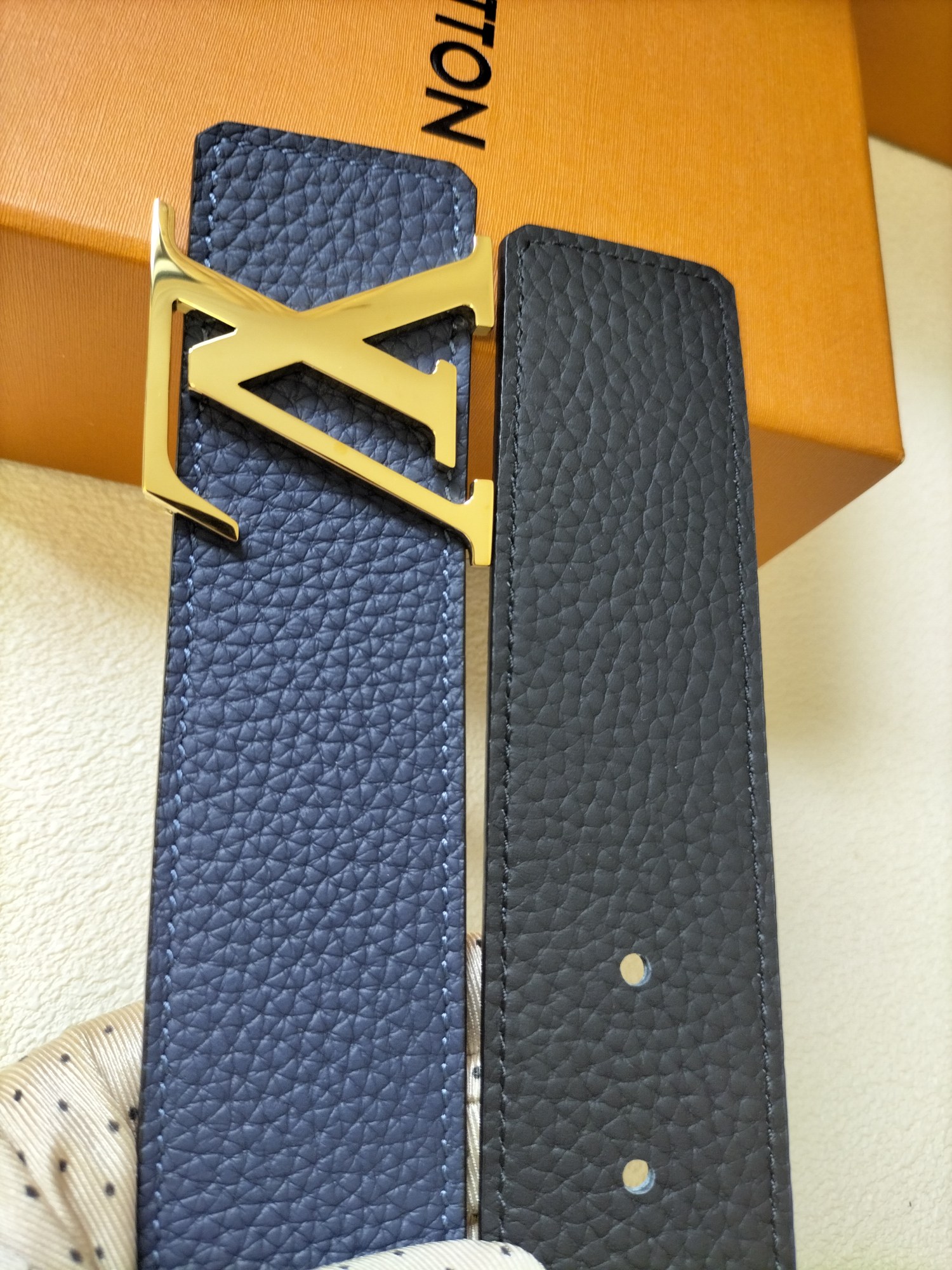 Louis Vuitton Basic Belt Top Grain Leather L