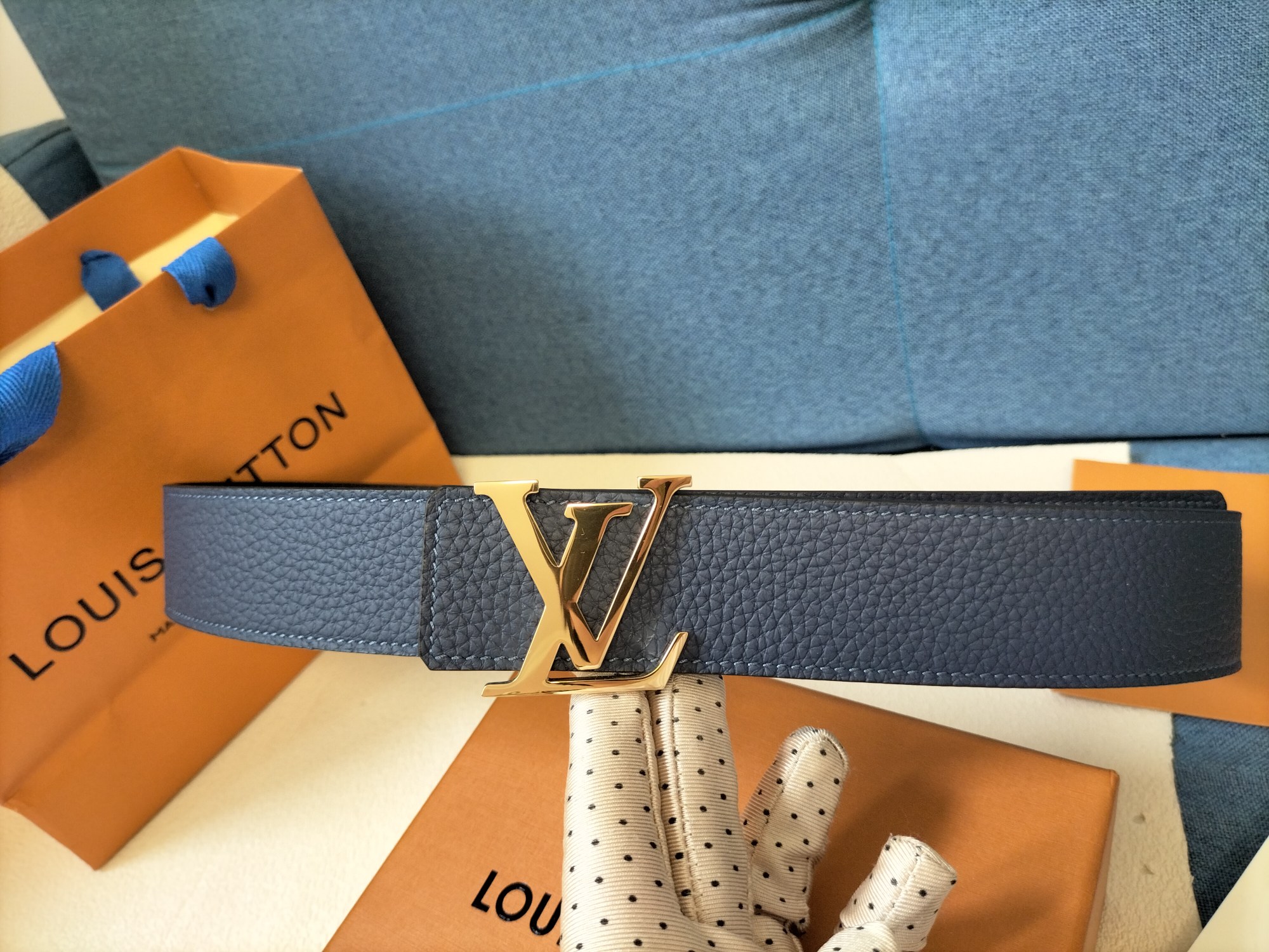 Louis Vuitton Basic Belt Top Grain Leather L