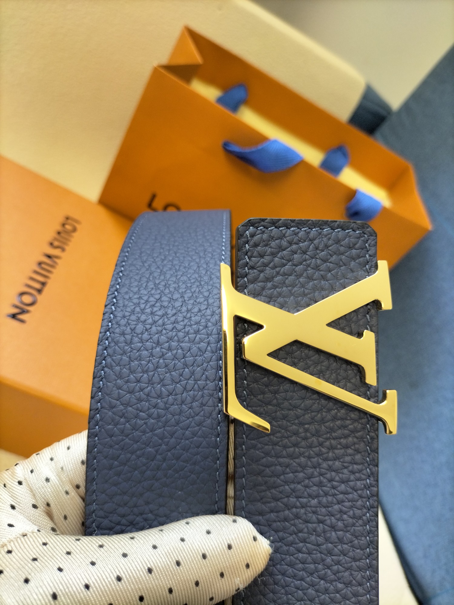 Louis Vuitton Basic Belt Top Grain Leather L