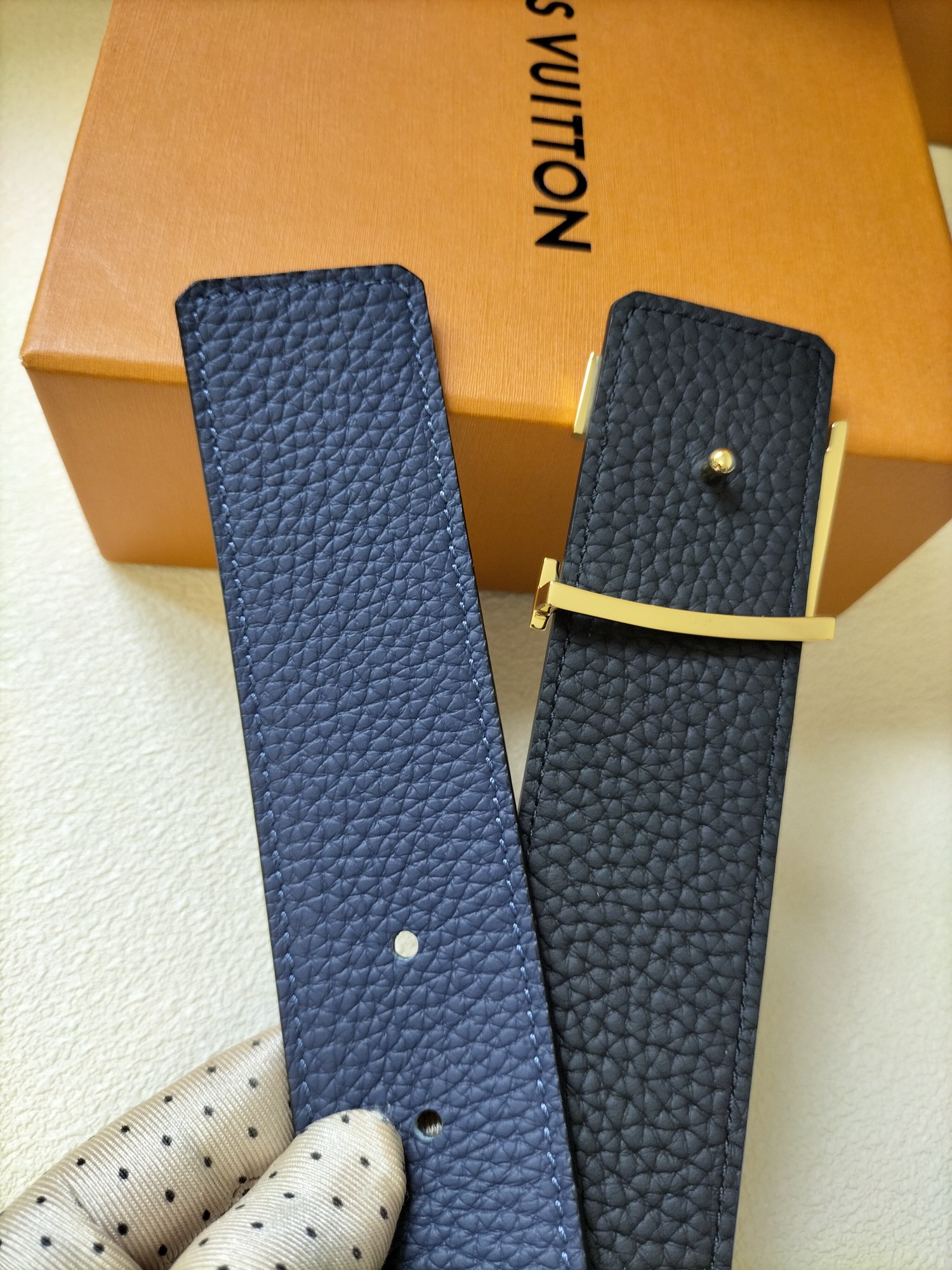 Louis Vuitton Basic Belt Top Grain Leather L