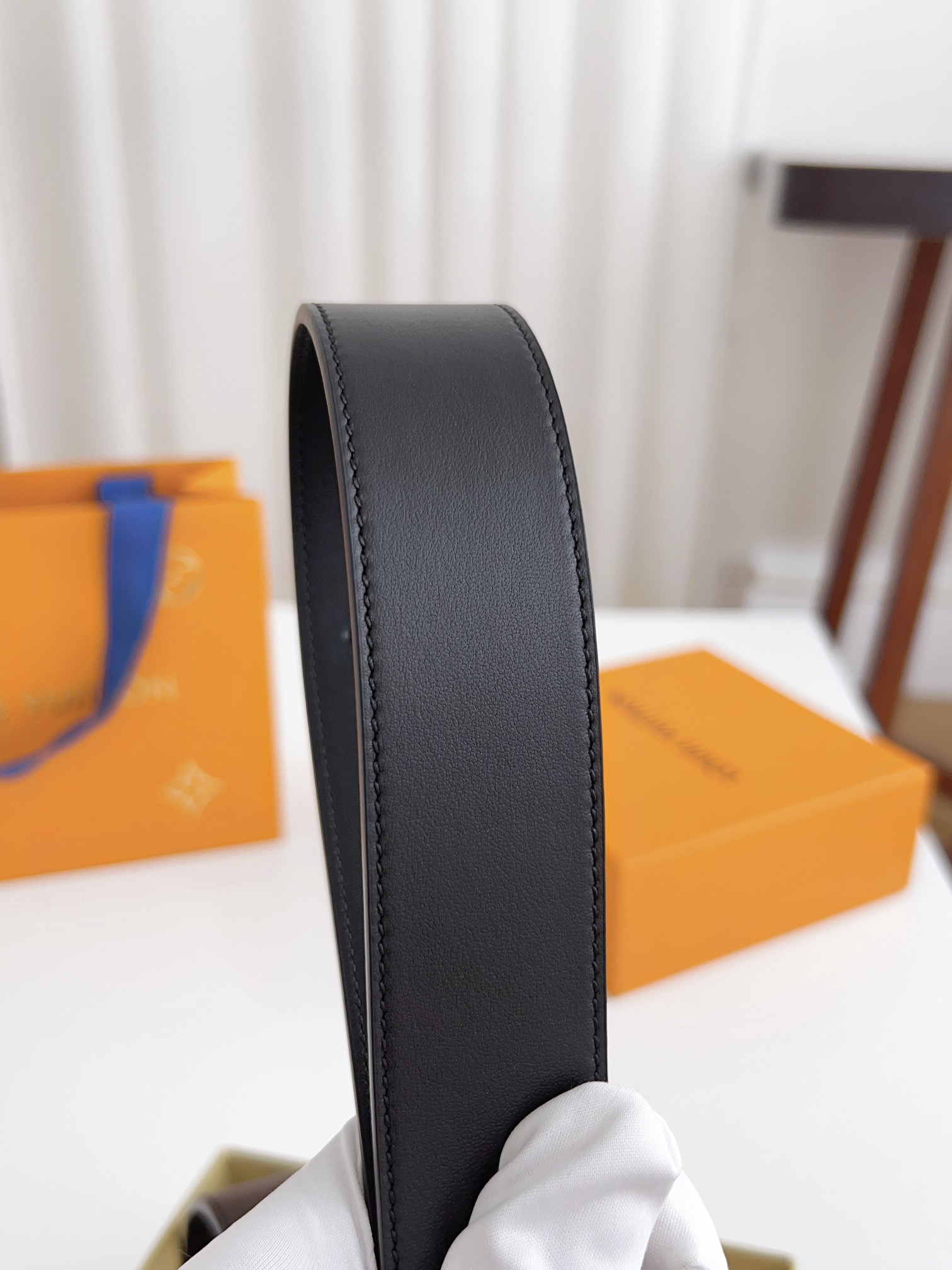 Louis Vuitton Male Basic Belt Cow Leather 125cm-l