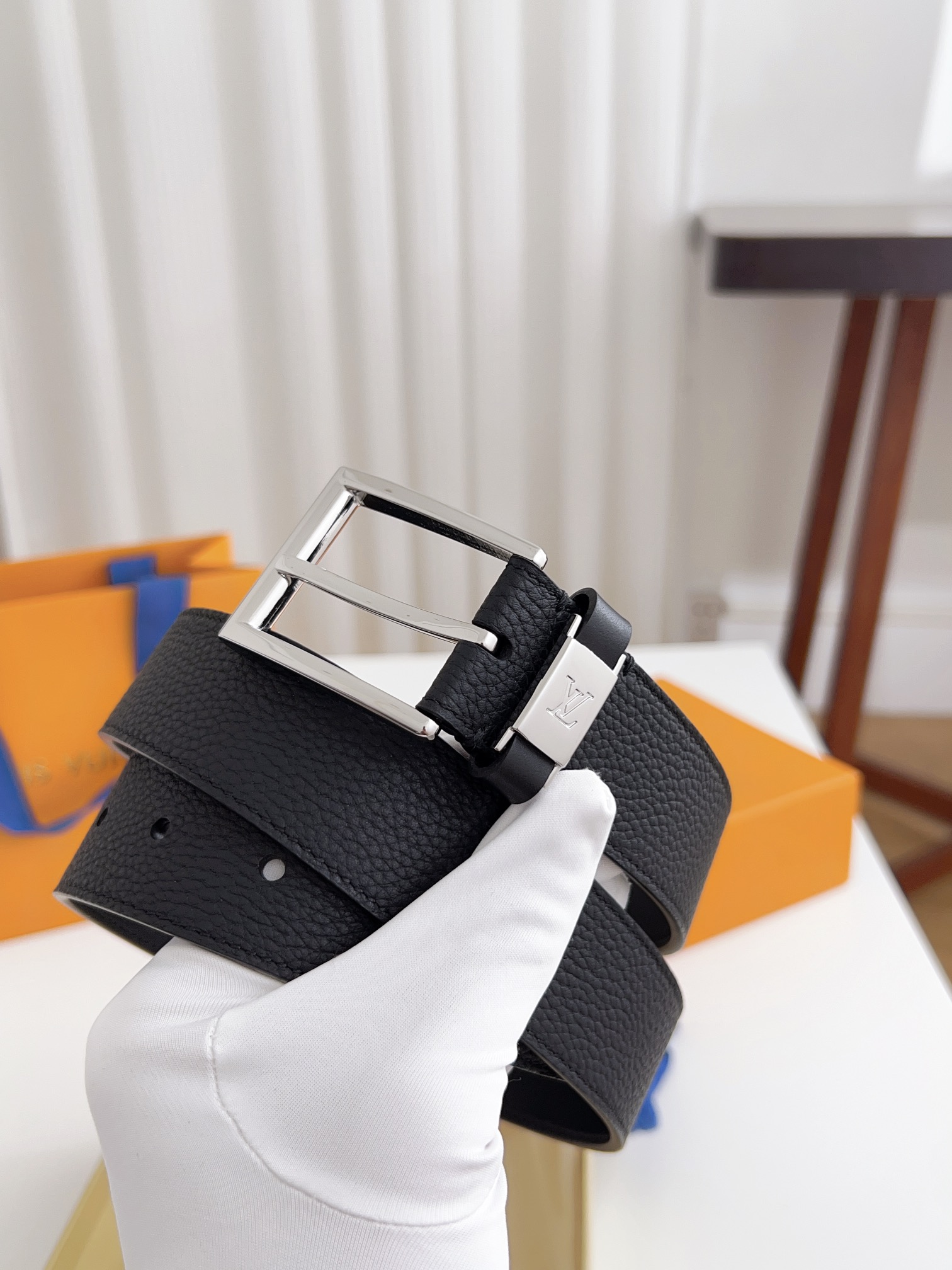 Louis Vuitton Male Basic Belt Cow Leather 125cm-l