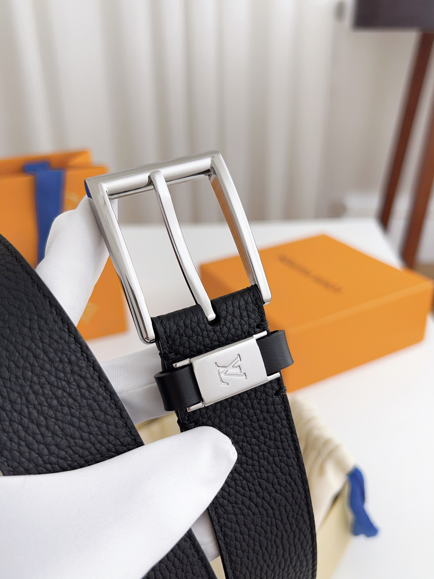 Louis Vuitton Male Basic Belt Cow Leather 125cm-l