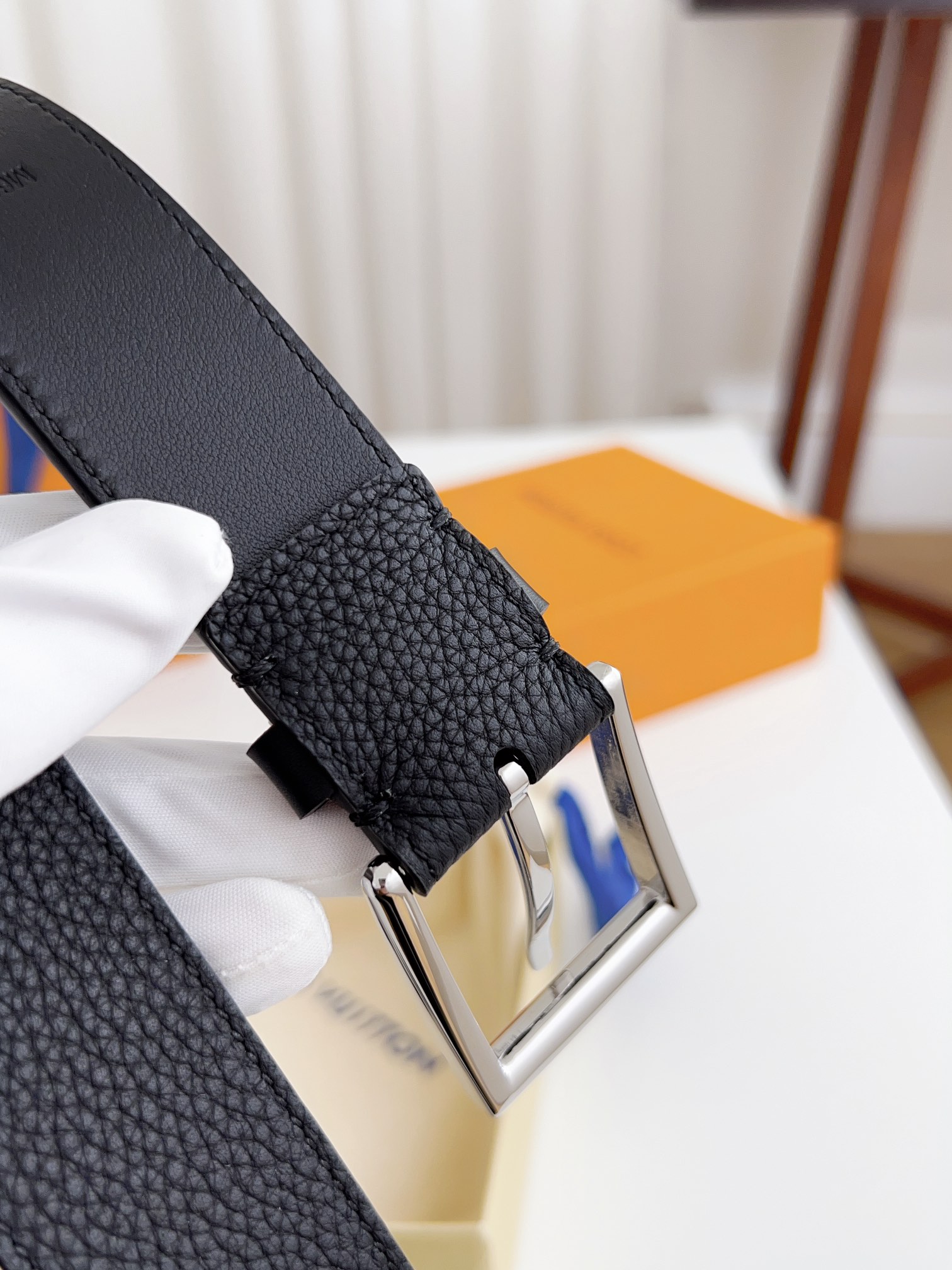 Louis Vuitton Male Basic Belt Cow Leather 125cm-l