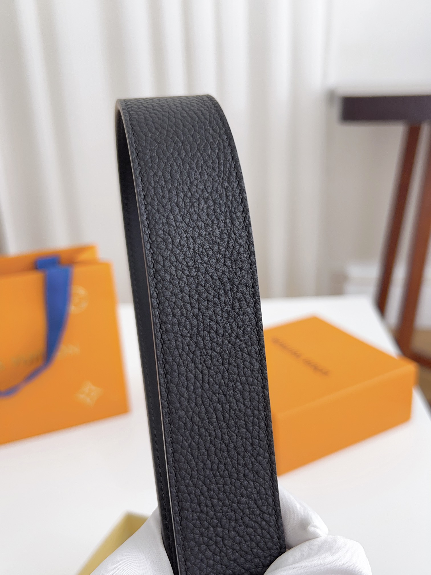 Louis Vuitton Male Basic Belt Cow Leather 125cm-l