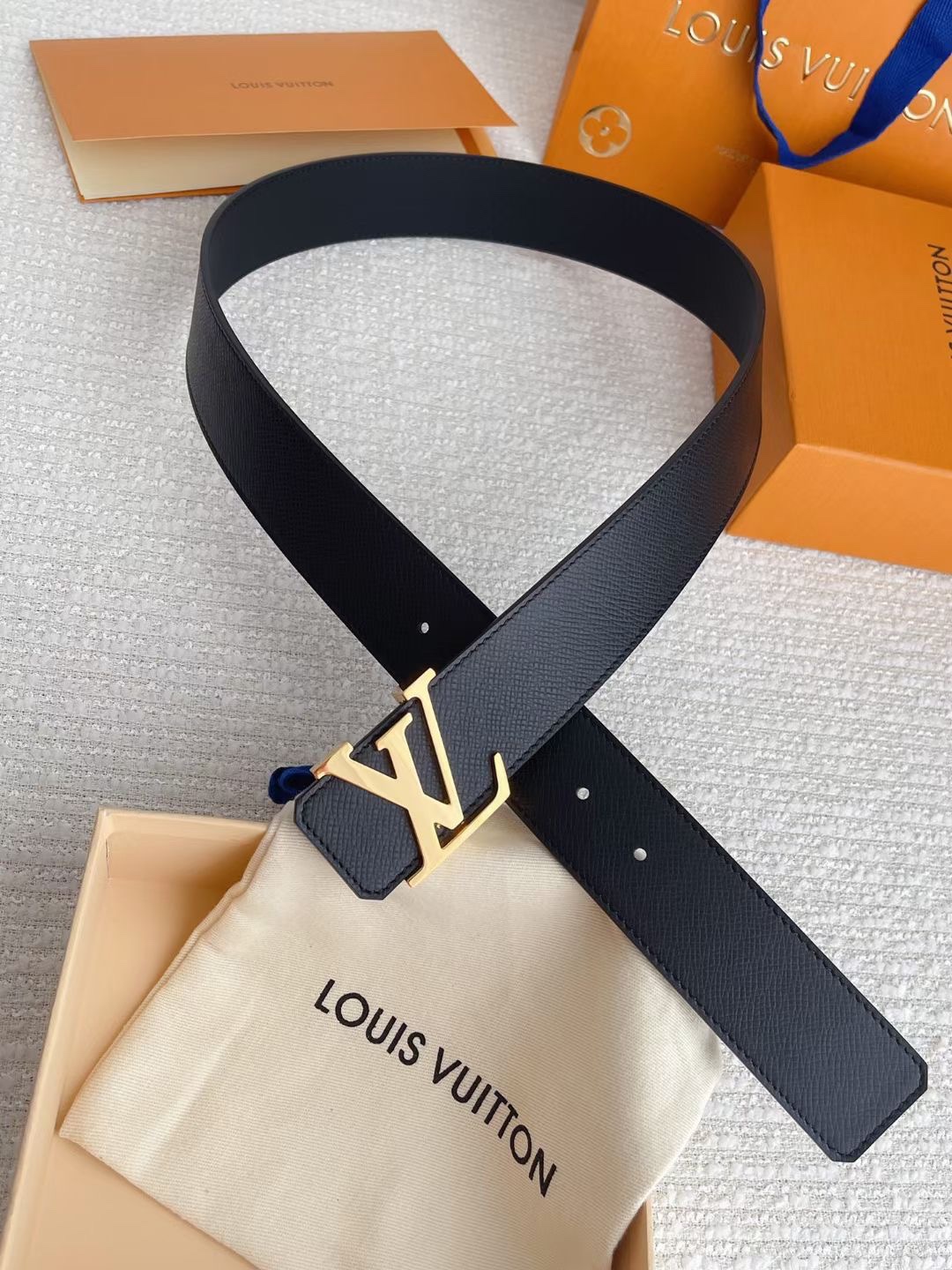 Louis Vuitton Male Basic Belt Cow Leather S-l
