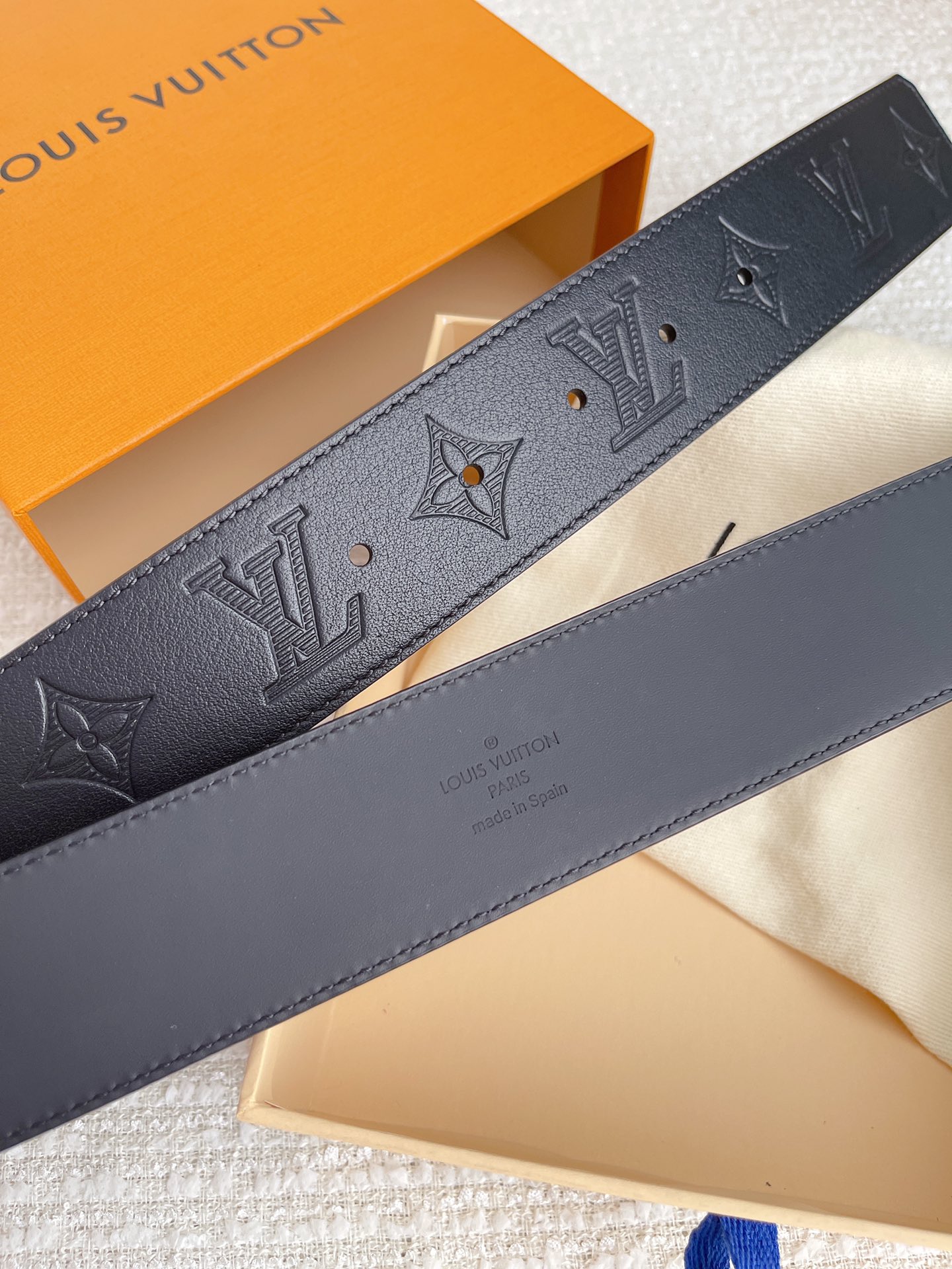 Louis Vuitton Male Basic Belt Cow Leather S-l