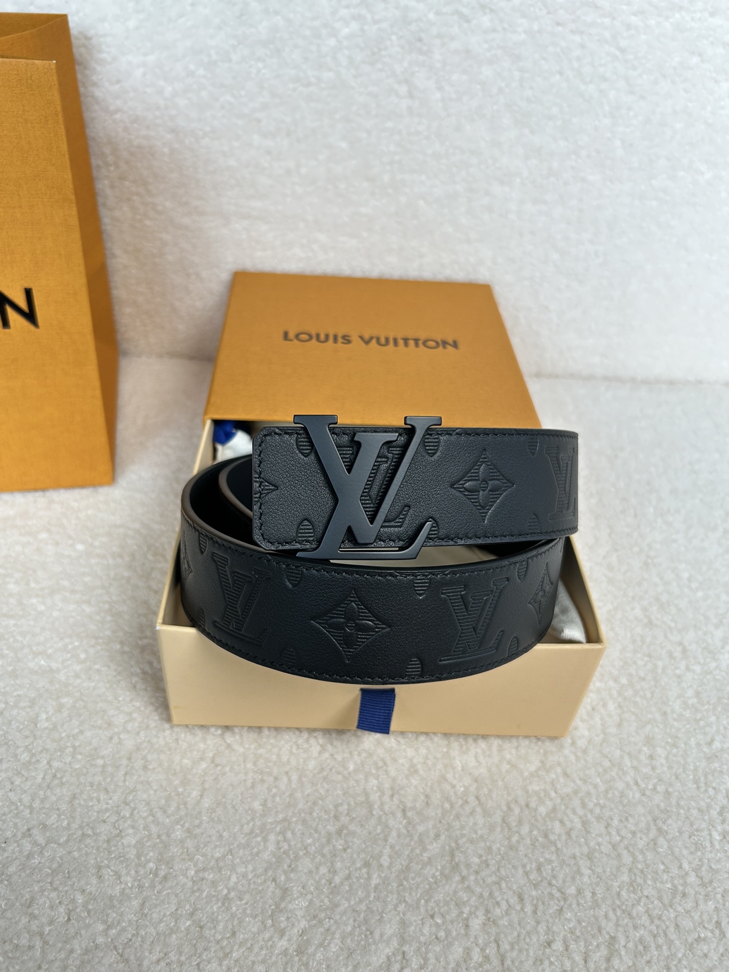 Louis Vuitton Male Basic Belt Cow Leather M-l