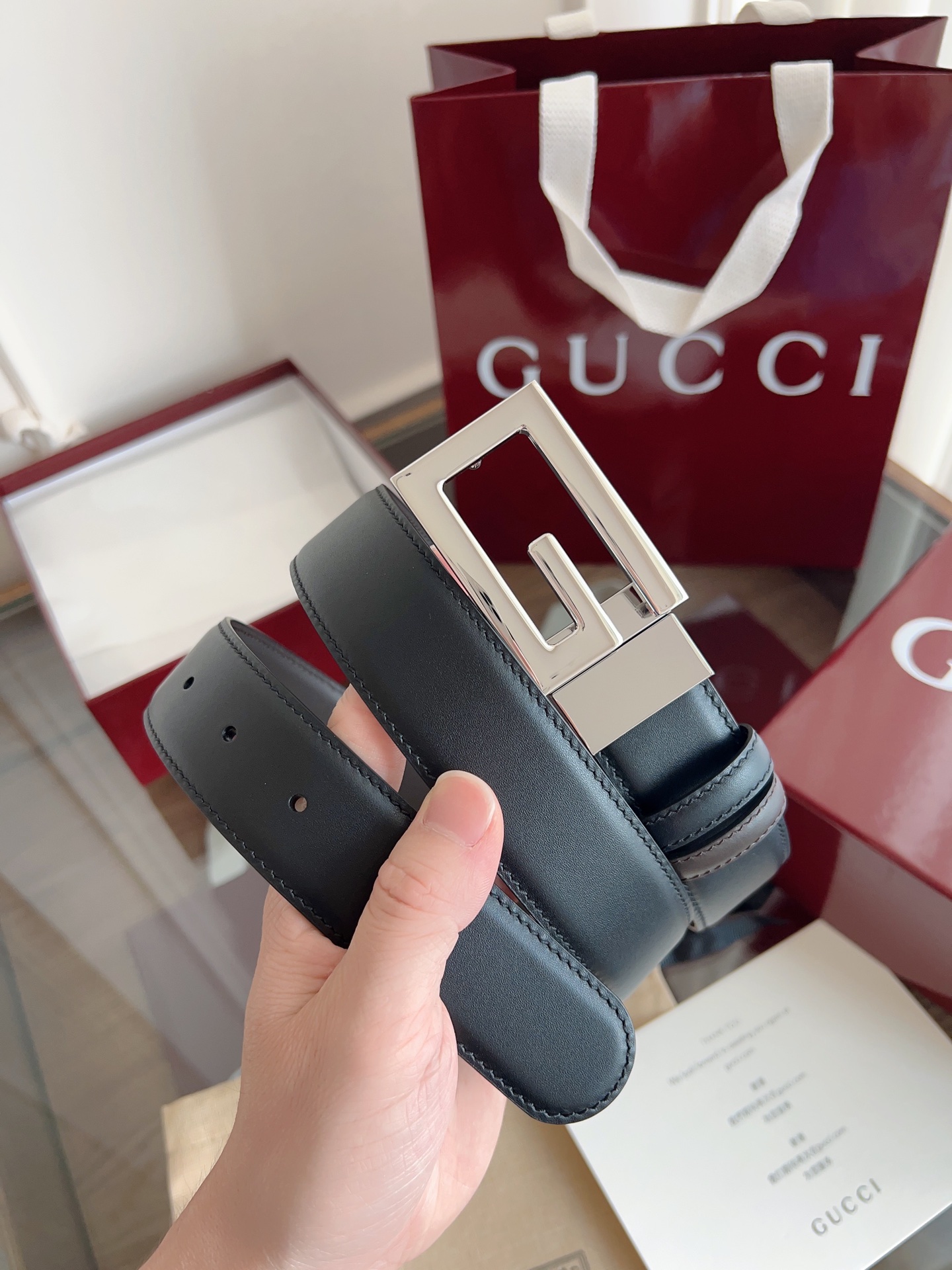 Gucci Basic Belt Cow Leather 13514-m